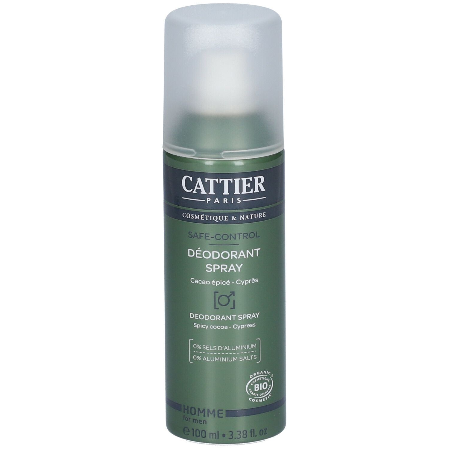 Cattier Déodorant spray safe-control
