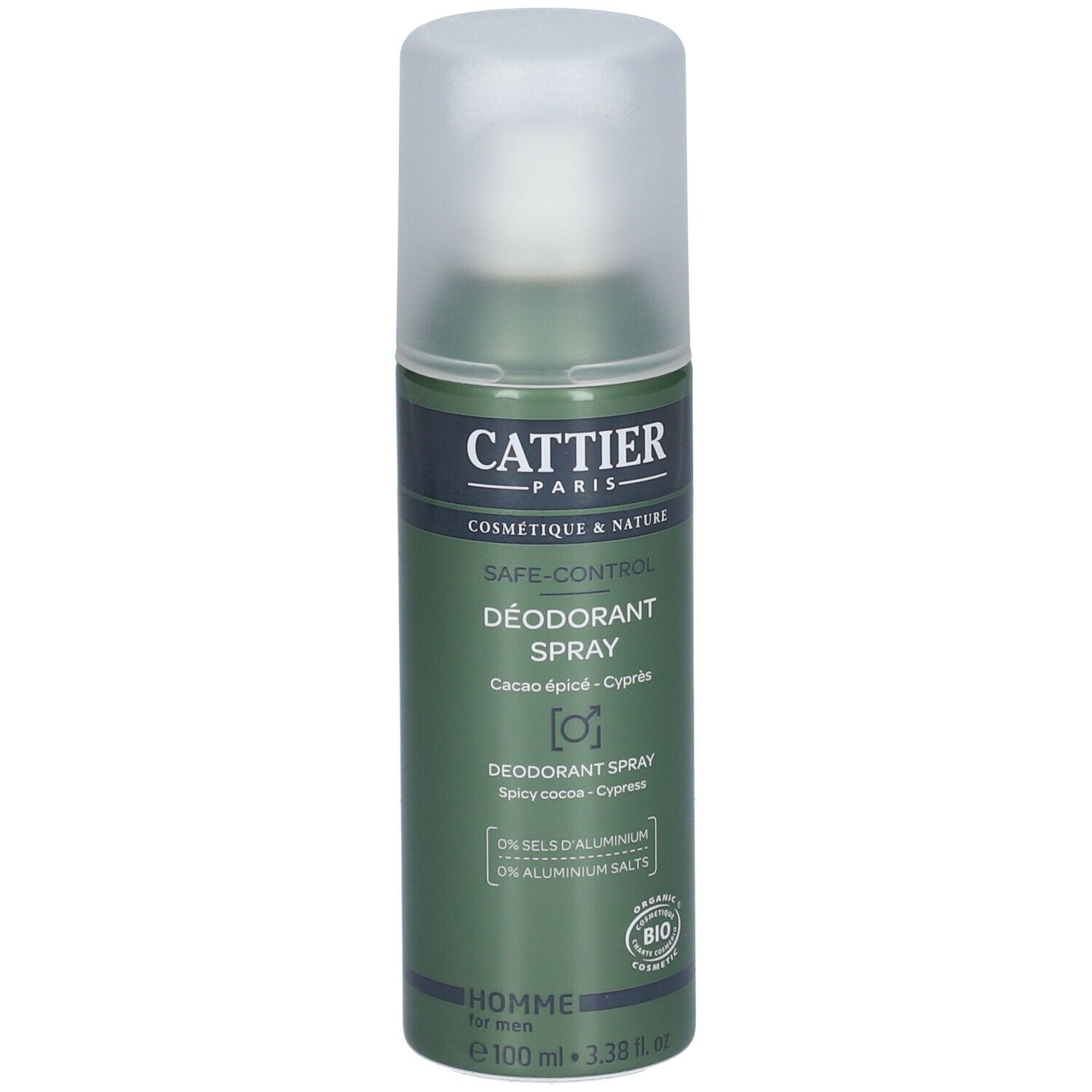 Cattier Déodorant spray safe-control
