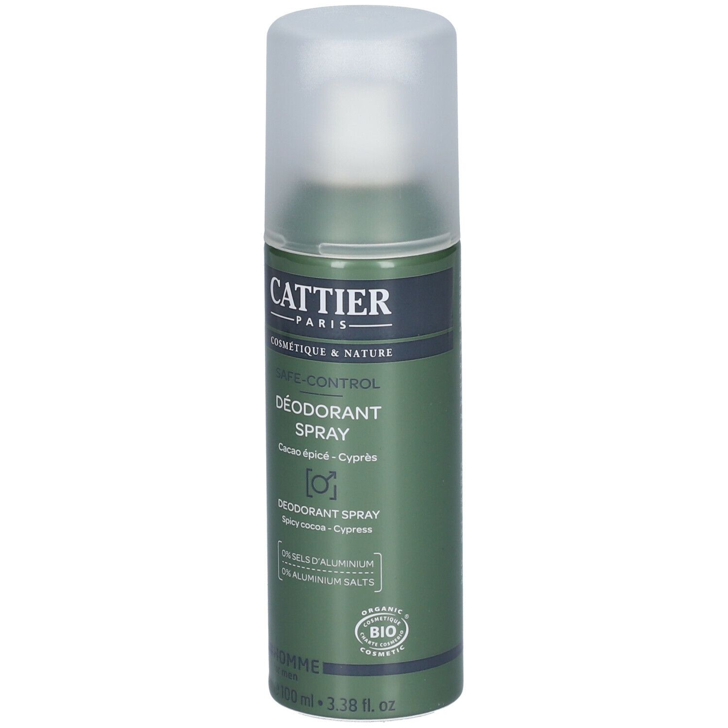Cattier Déodorant spray safe-control