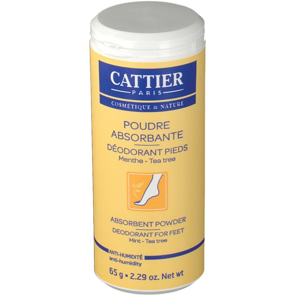 Cattier Poudre absorbante déodorant pieds