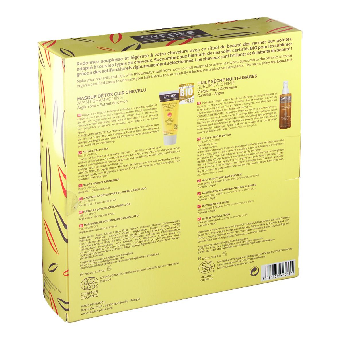 Cattier Coffret rituel cheveux sublimés