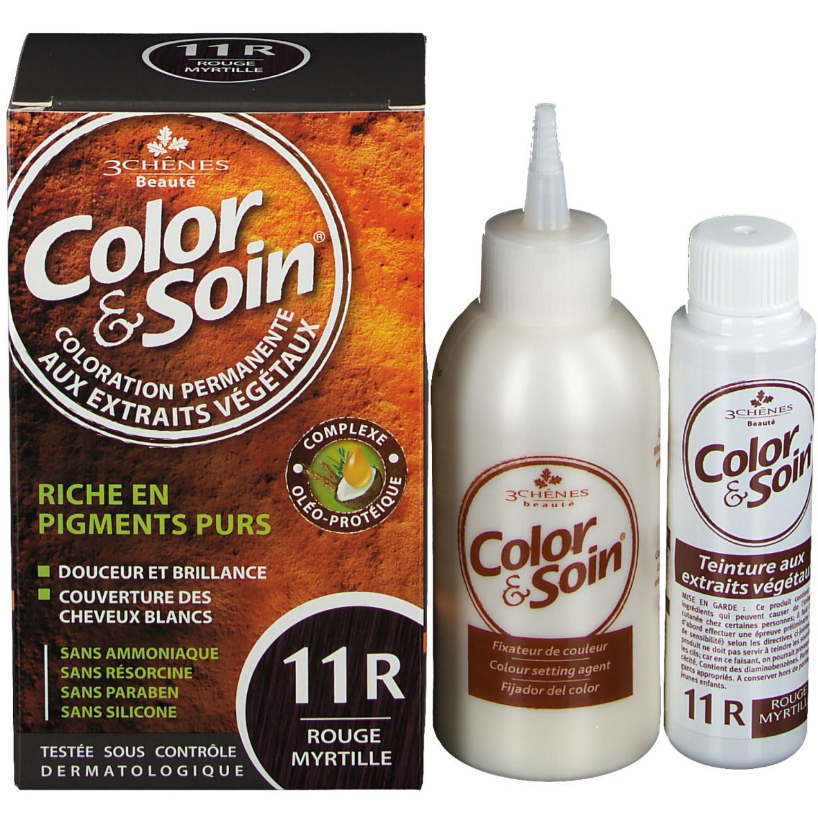 Les 3 Chênes Color & Soin® 11R rouge myrtille