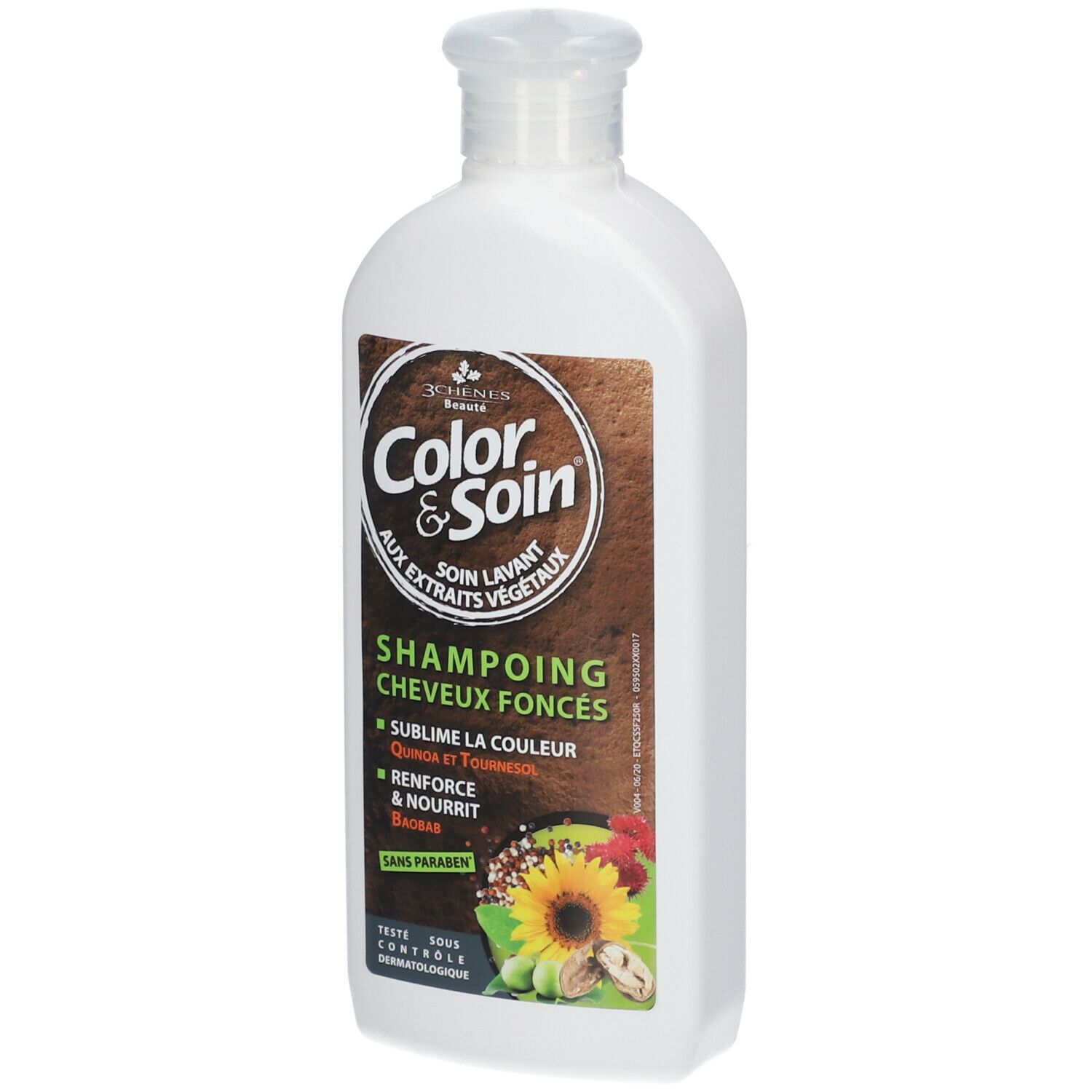 Les 3 Chênes Color & Soin Shampoo für dunkles Haar