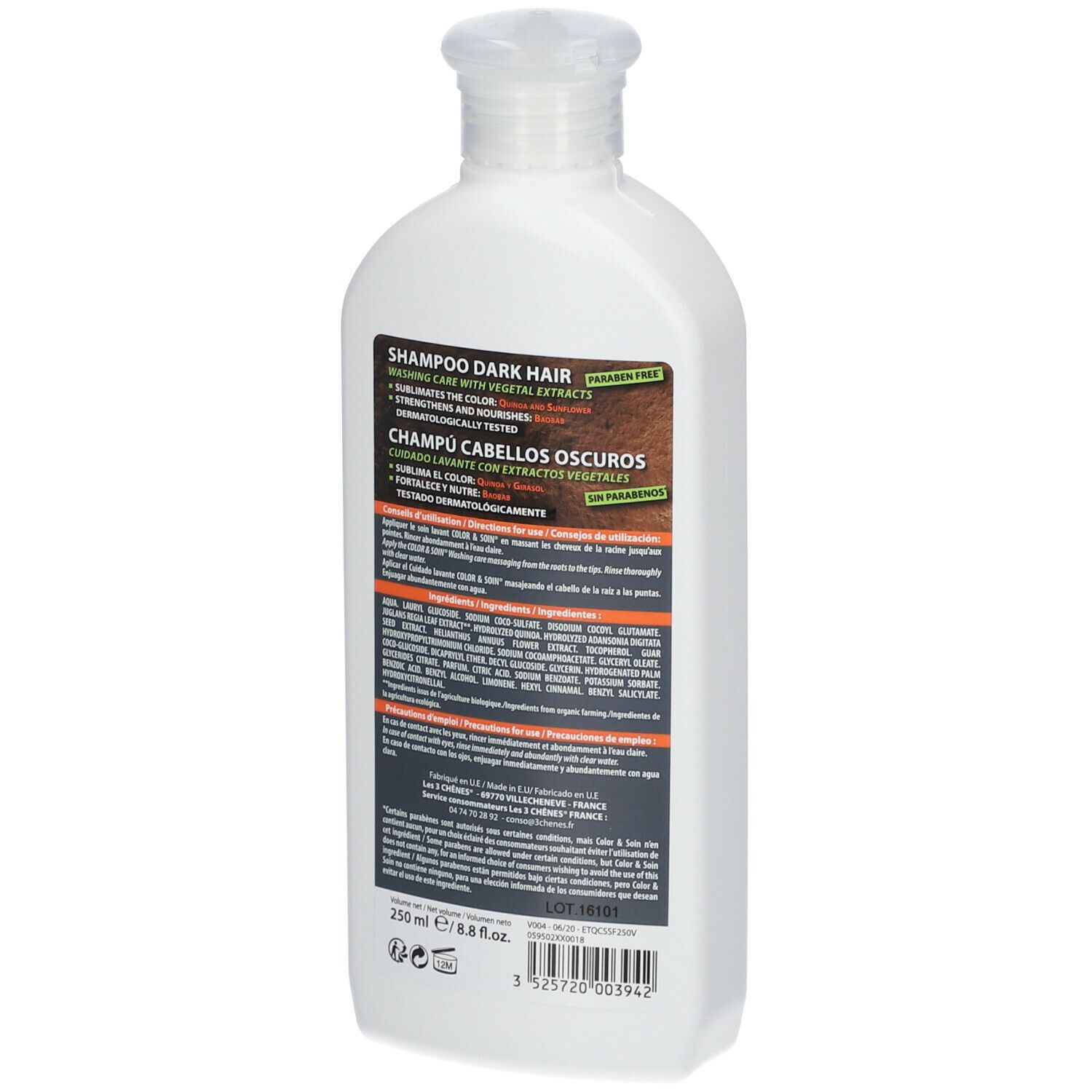 Les 3 Chênes Color & Soin Shampoo für dunkles Haar