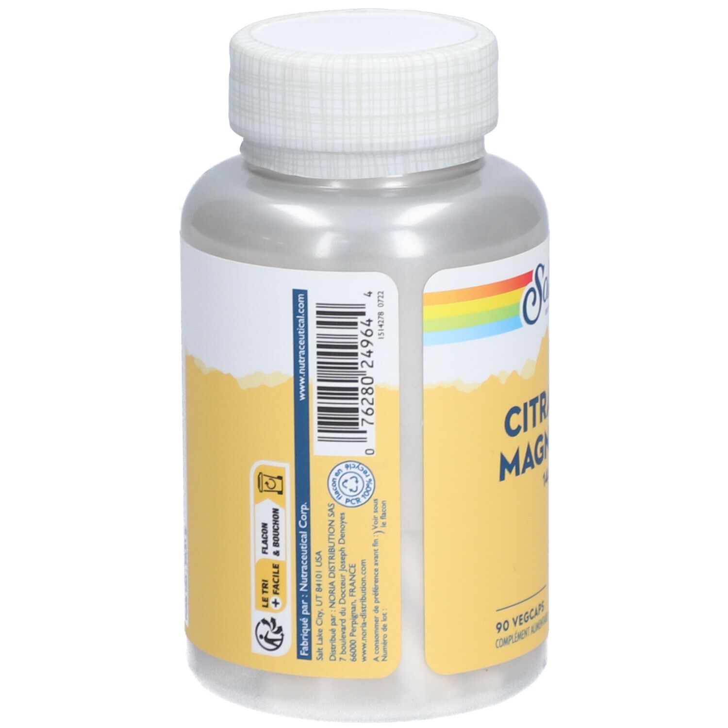 Solaray Citrate de Magnésium 144 mg