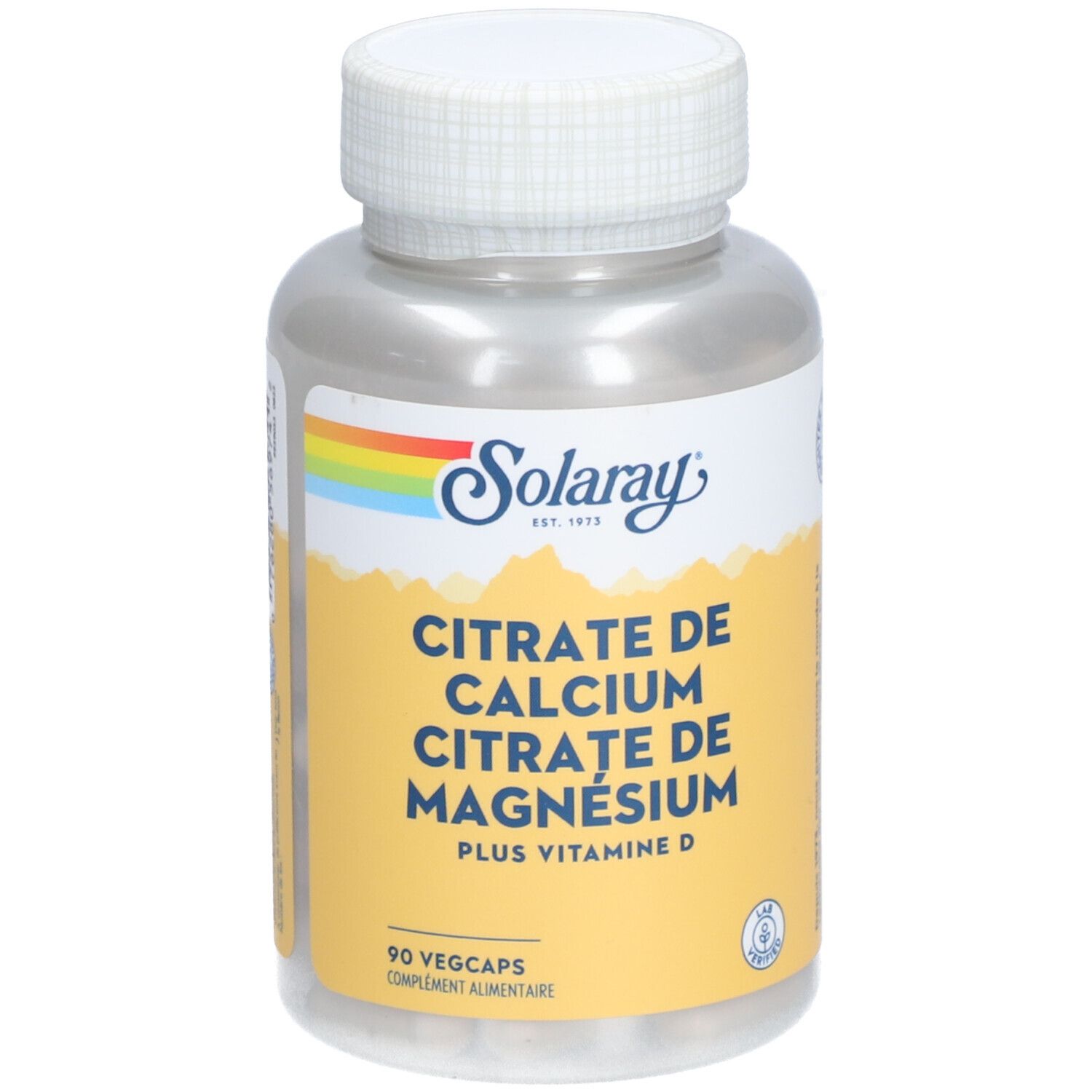Solaray Citrate de Calcium et de Magnésium avec Vitamine D