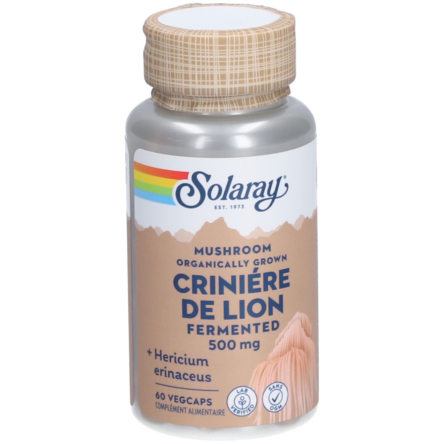 Solaray - Crinière de Lion fermenté 500 mg