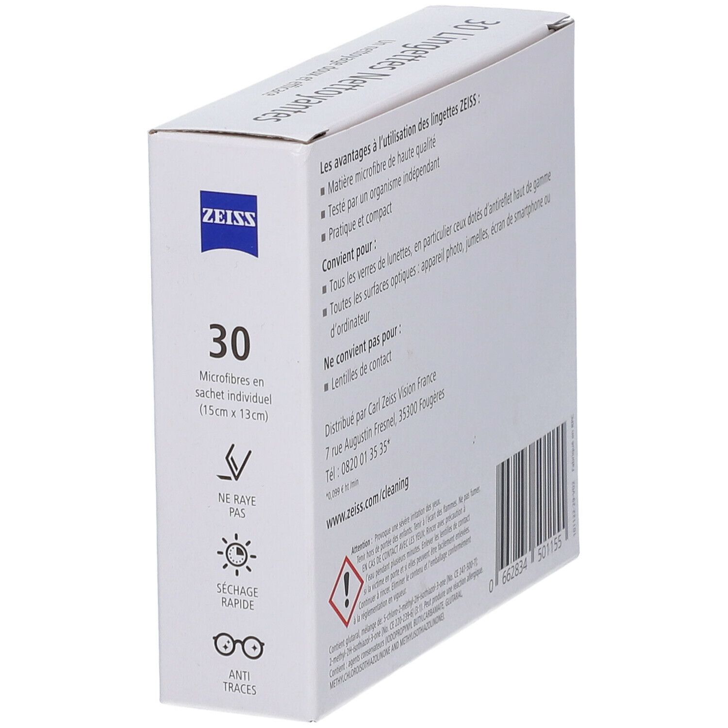 Zeiss Lingettes nettoyantes pour lunettes
