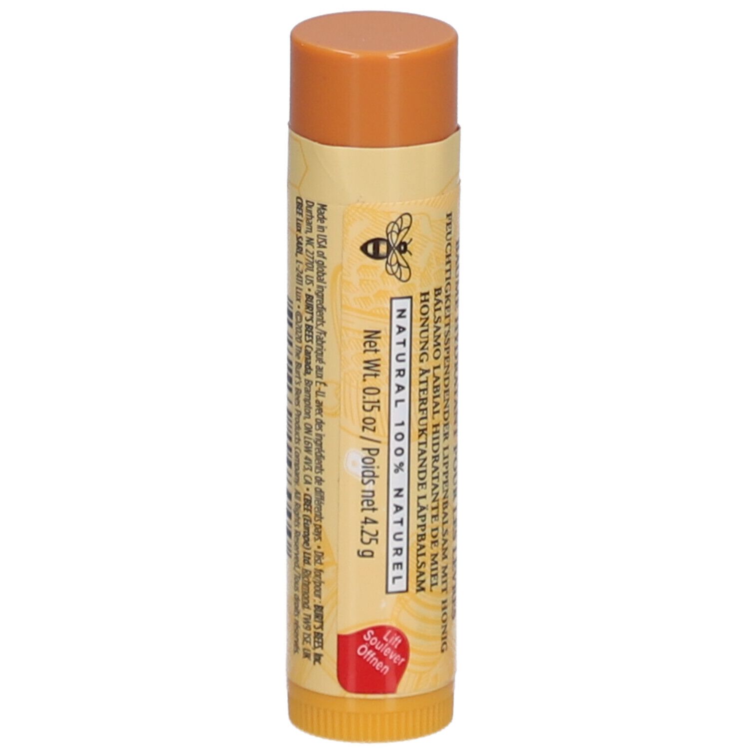 Burt's Bees Feuchtigkeitsspendender Lippenbalsam mit Honig