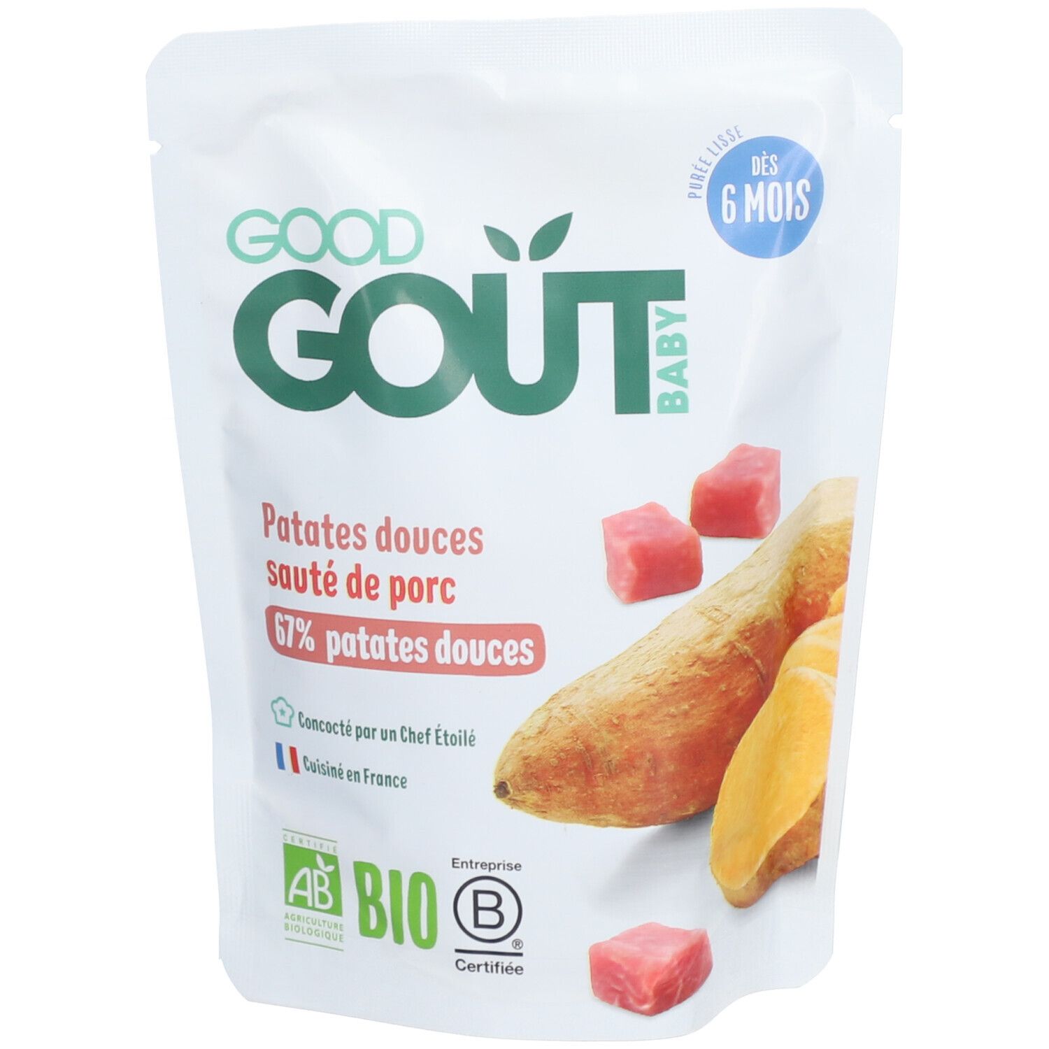 GOODGOUT PATAT DOUC/SAUTE PORC190G