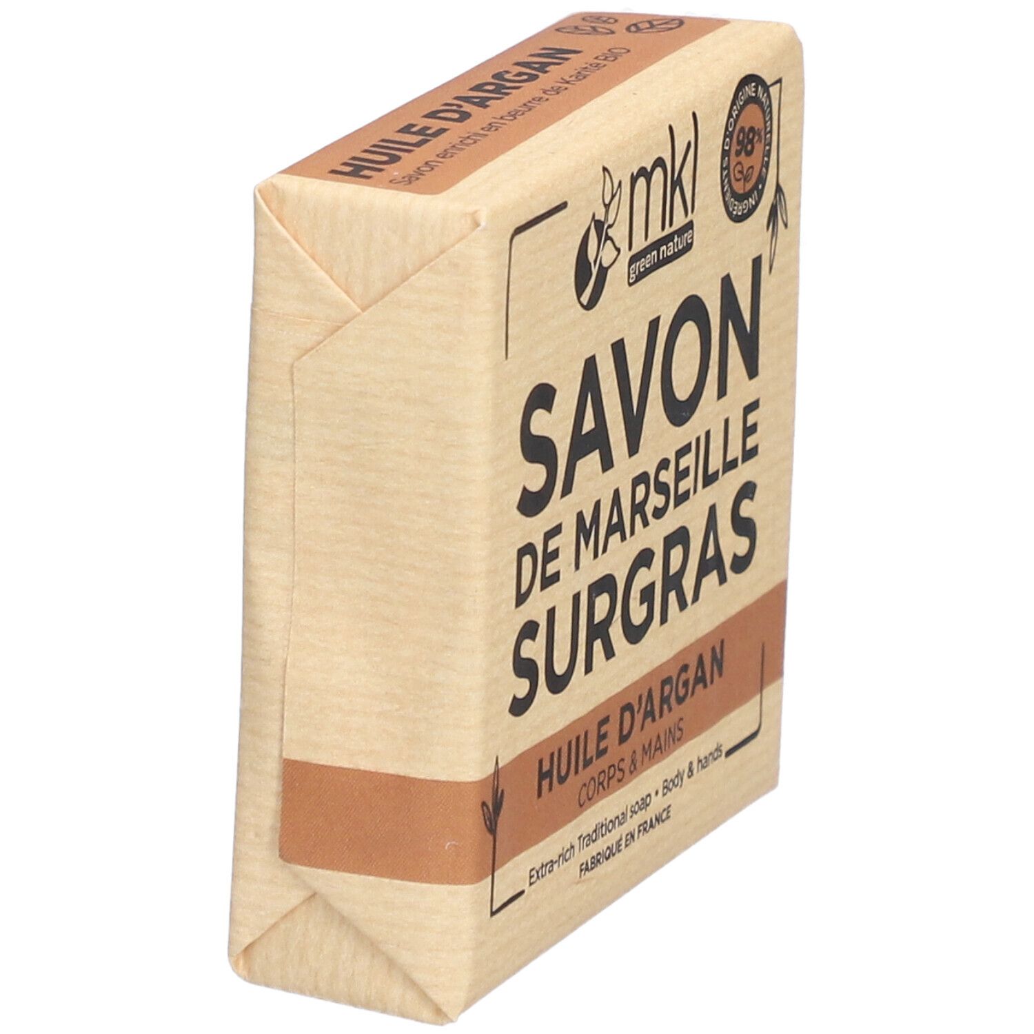 MKL Savon de Marseille Surgras - Huile d'Argan