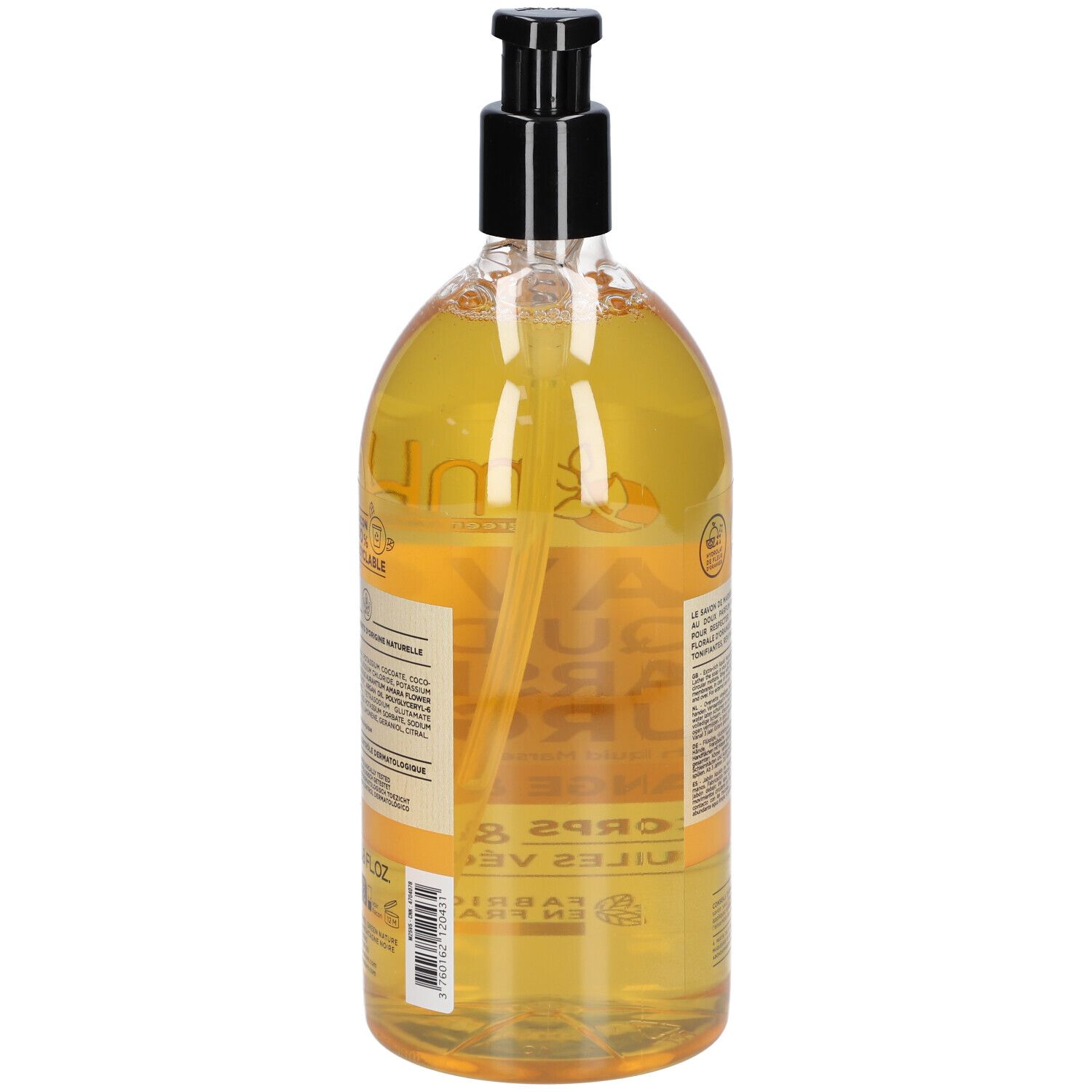 mkl SAVON DE MARSEILLE LIQUIDE 1L - ORANGE ET MIEL