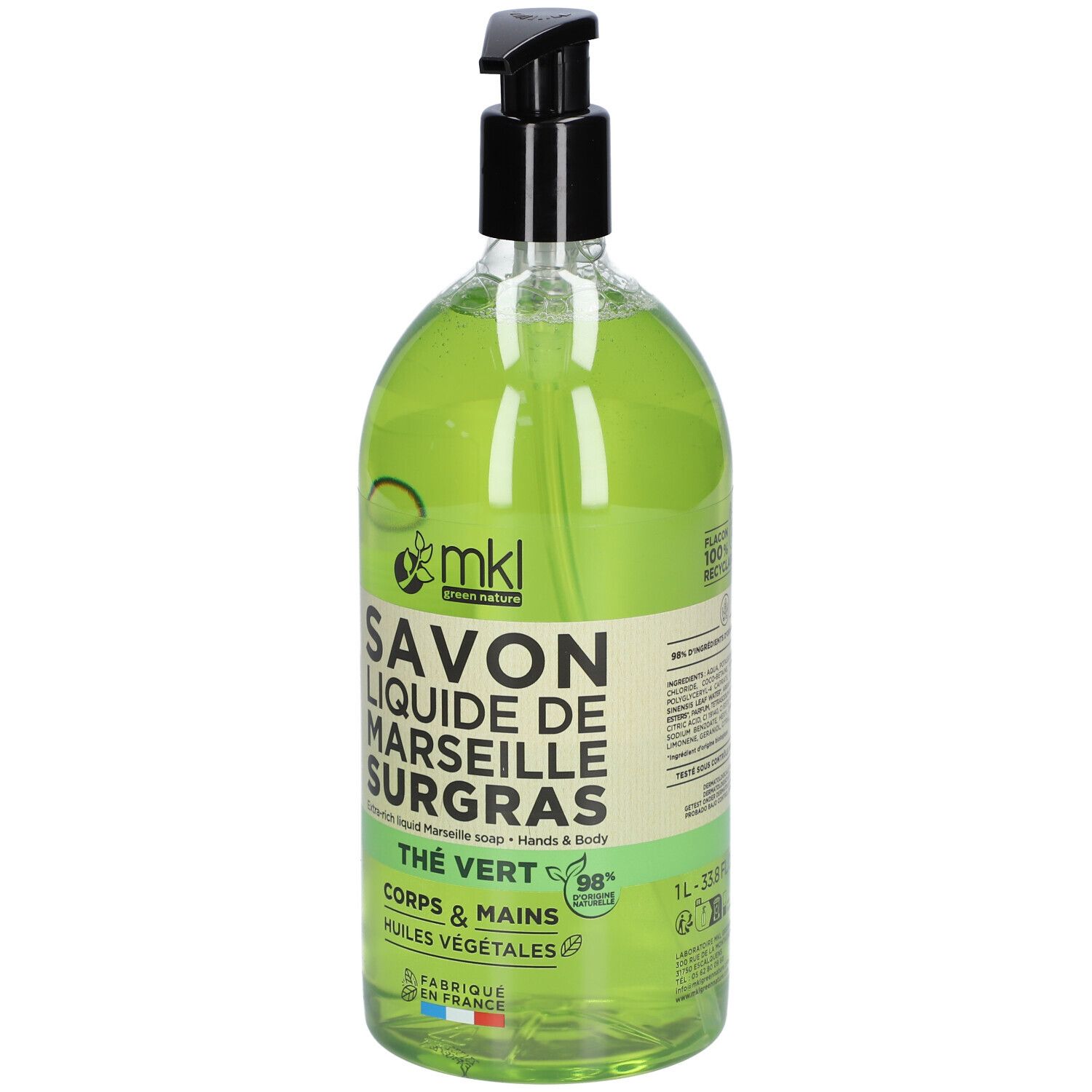 mkl SAVON DE MARSEILLE LIQUIDE 1L - THÉ VERT