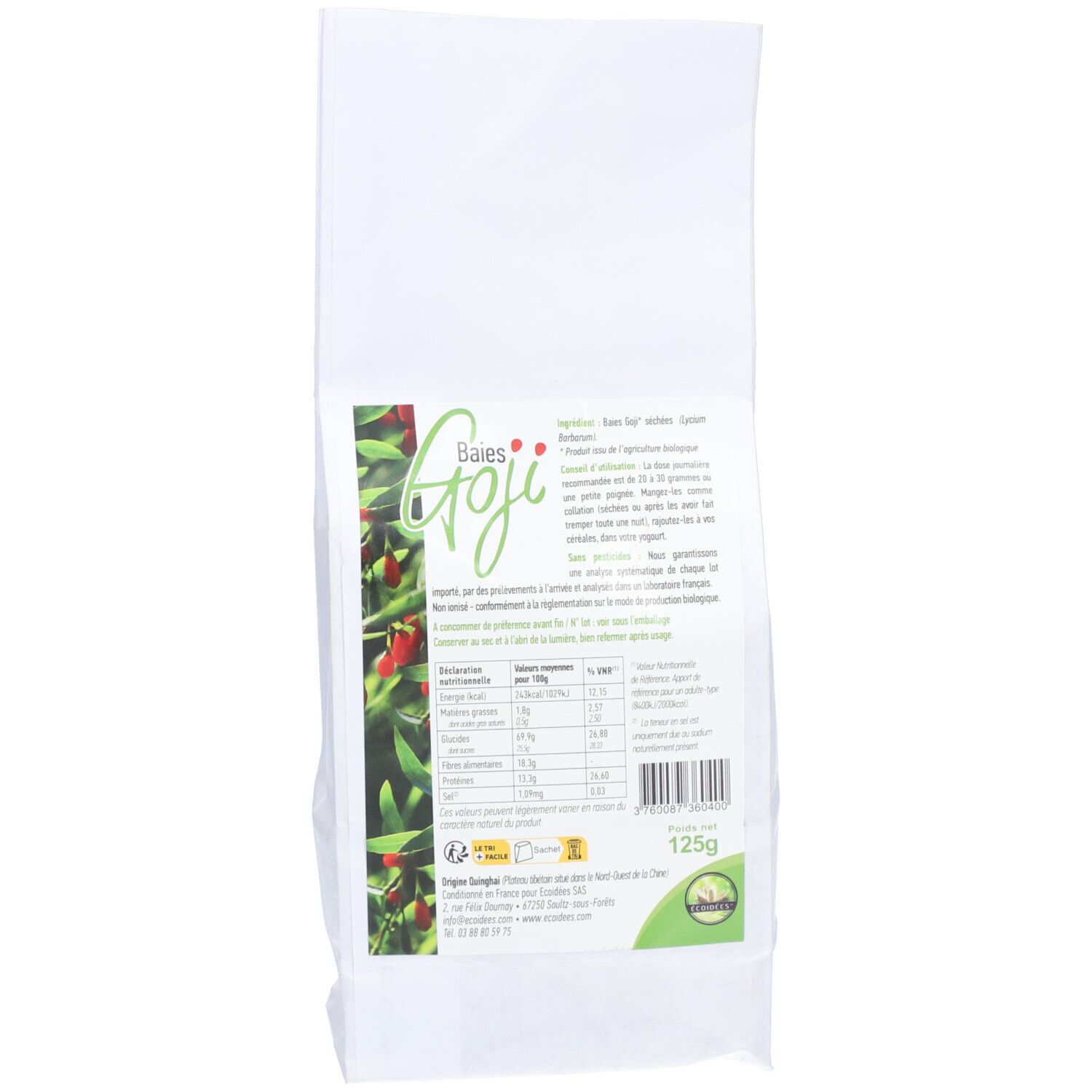 Ecoidées Biologische Goji-Beeren