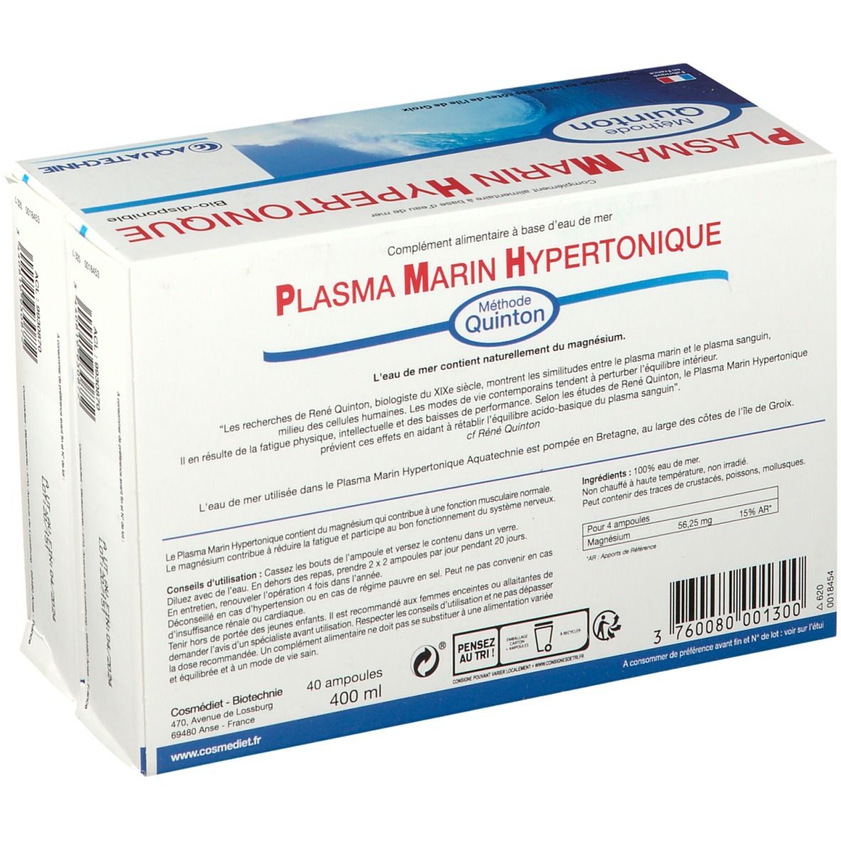 AQUATECHNIE Hypertonisches Meeresplasma Ampullen