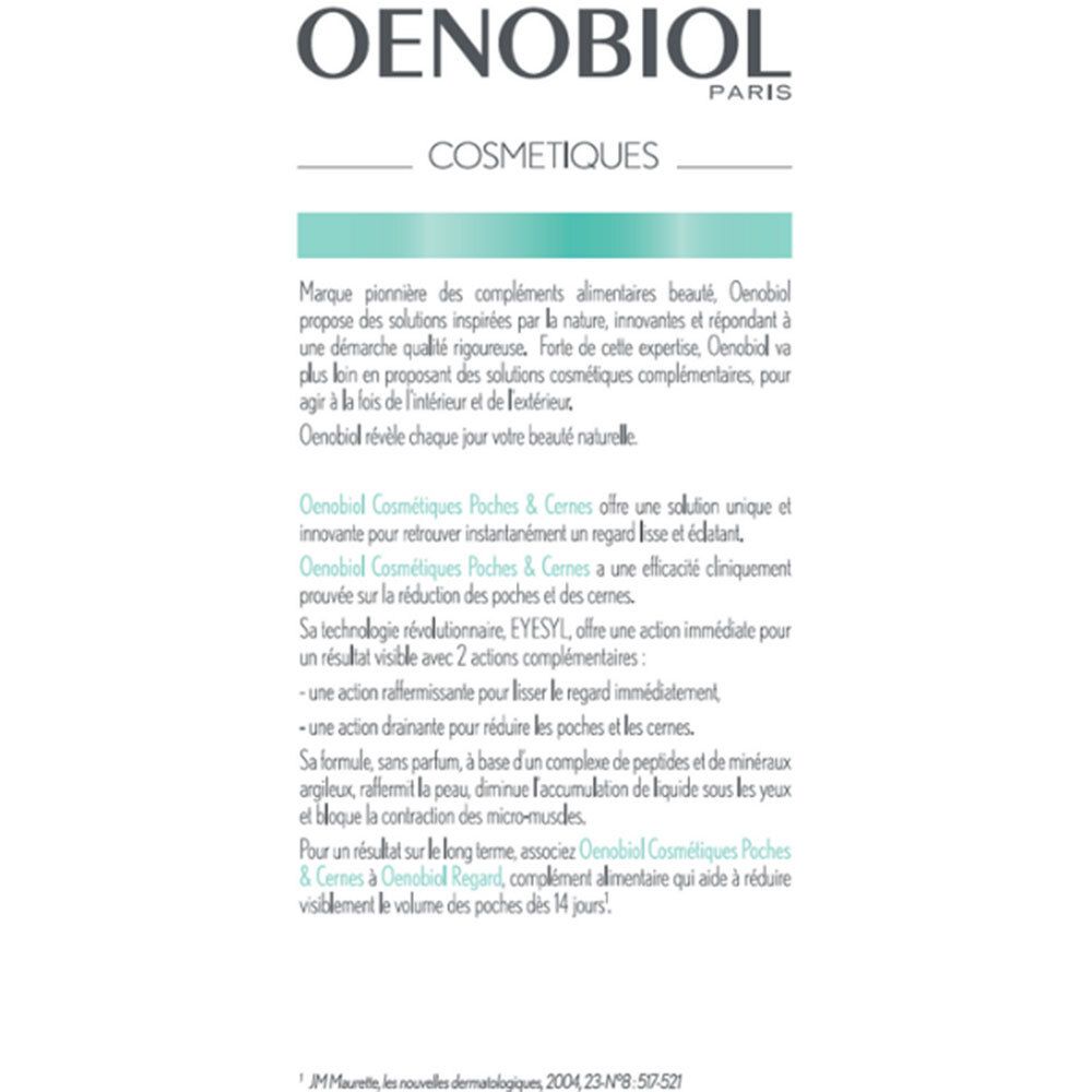 Oenobiol Cosmetiques Poches & Cernes