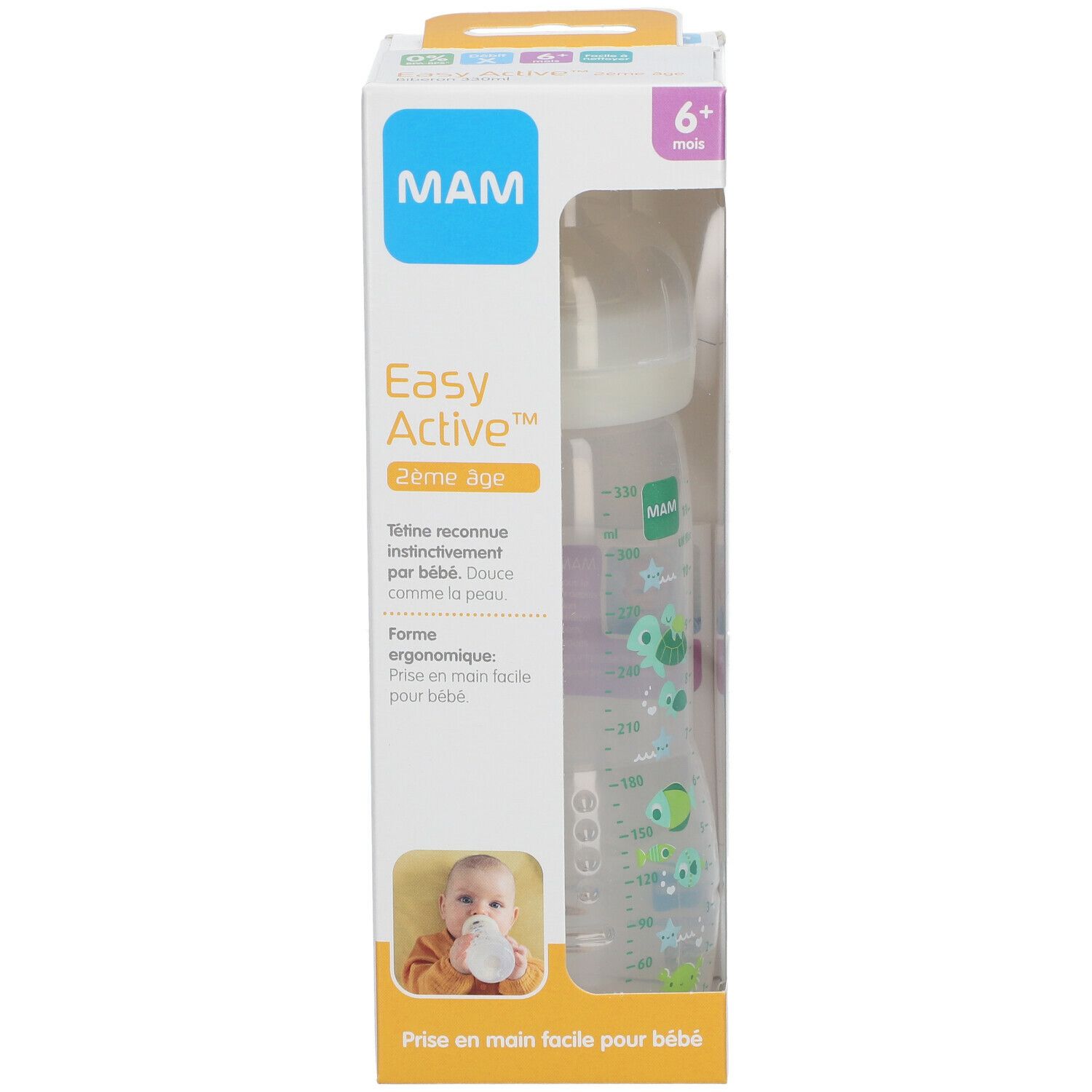 MAM Easy Active™ Flasche für Kleinkinder 330 ml (Farbe nicht auswählbar)