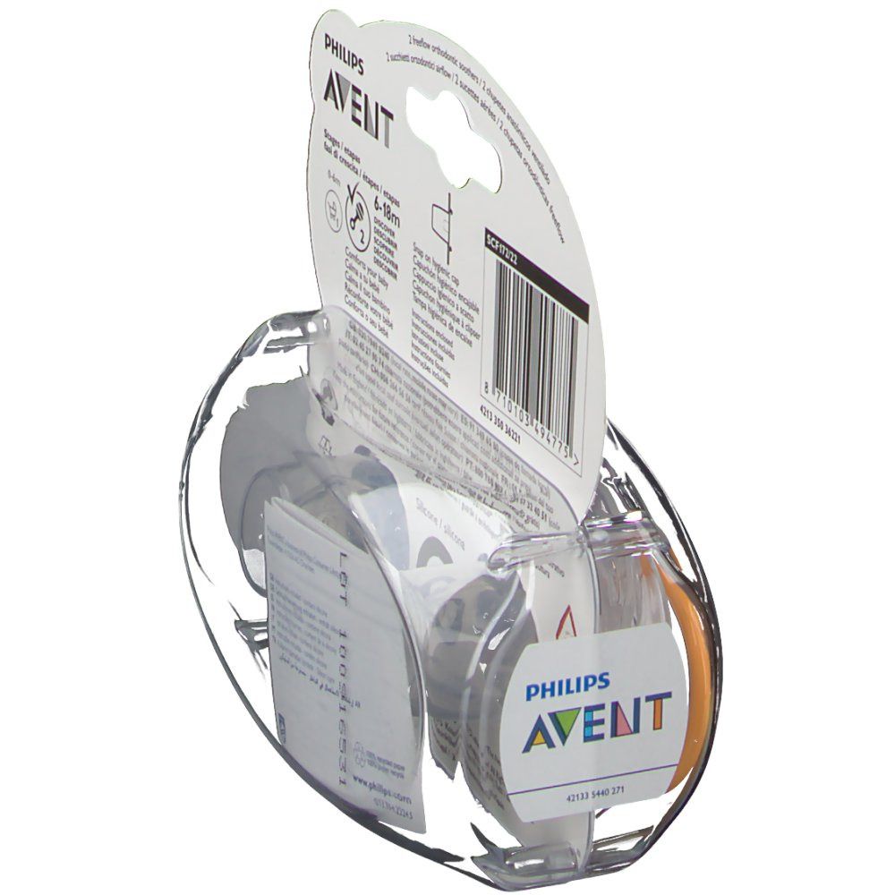 Avent ventilierte Schnuller 6 - 18 Monate (Farbe nicht wählbar)
