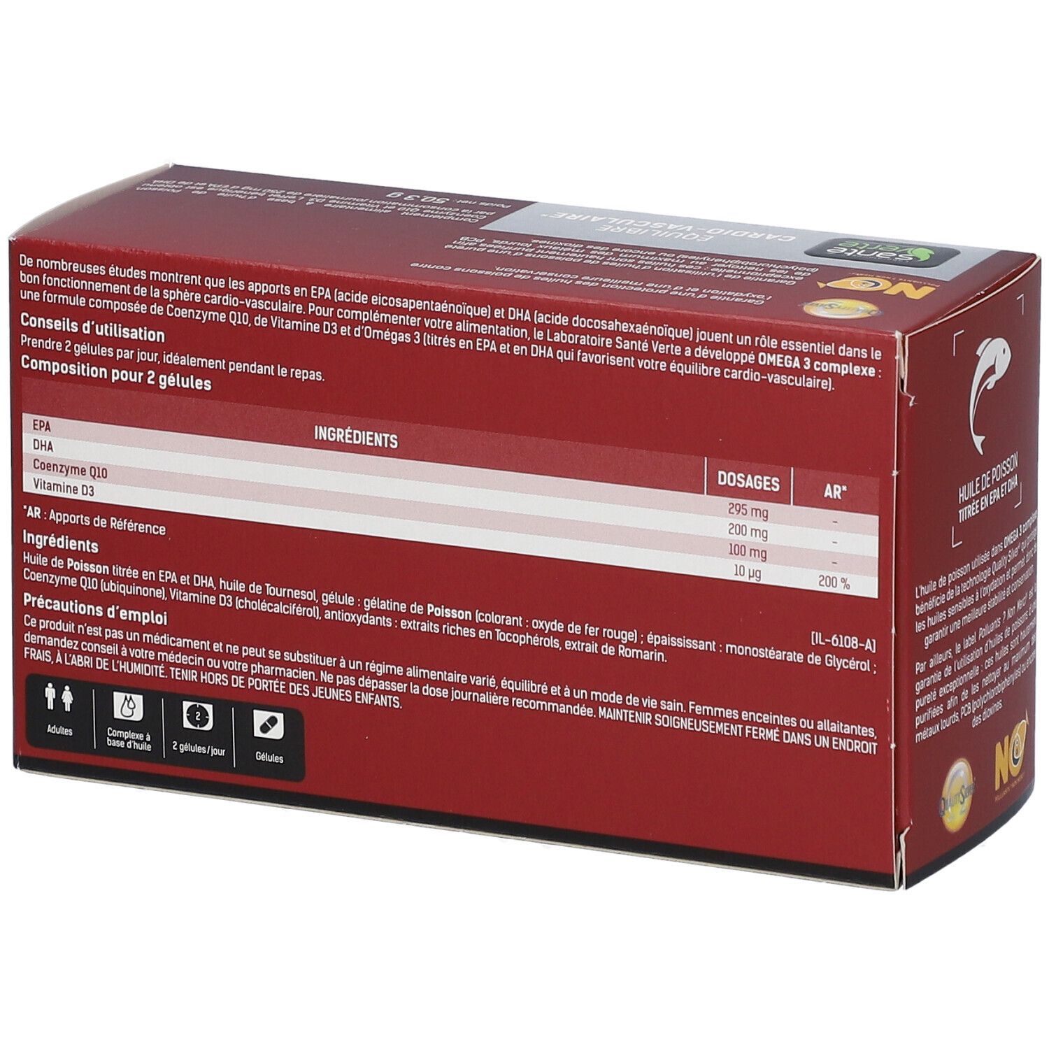 SANTE VERTE Omega 3 Complexe