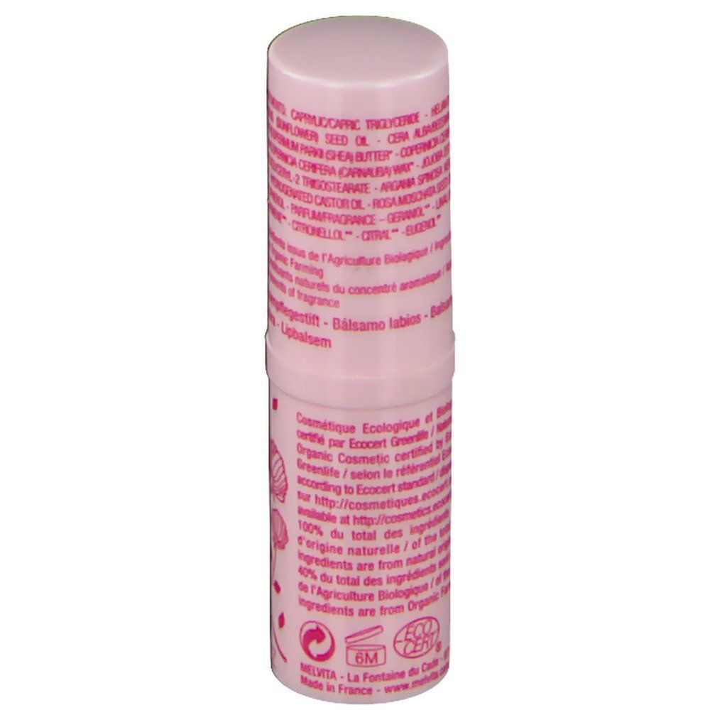 Melvita Nectar de Roses Stick Lèvres à la Rose Bio