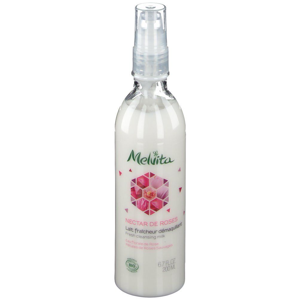 Melvita Rosennektar Reinigungsmilch mit Rose Bio
