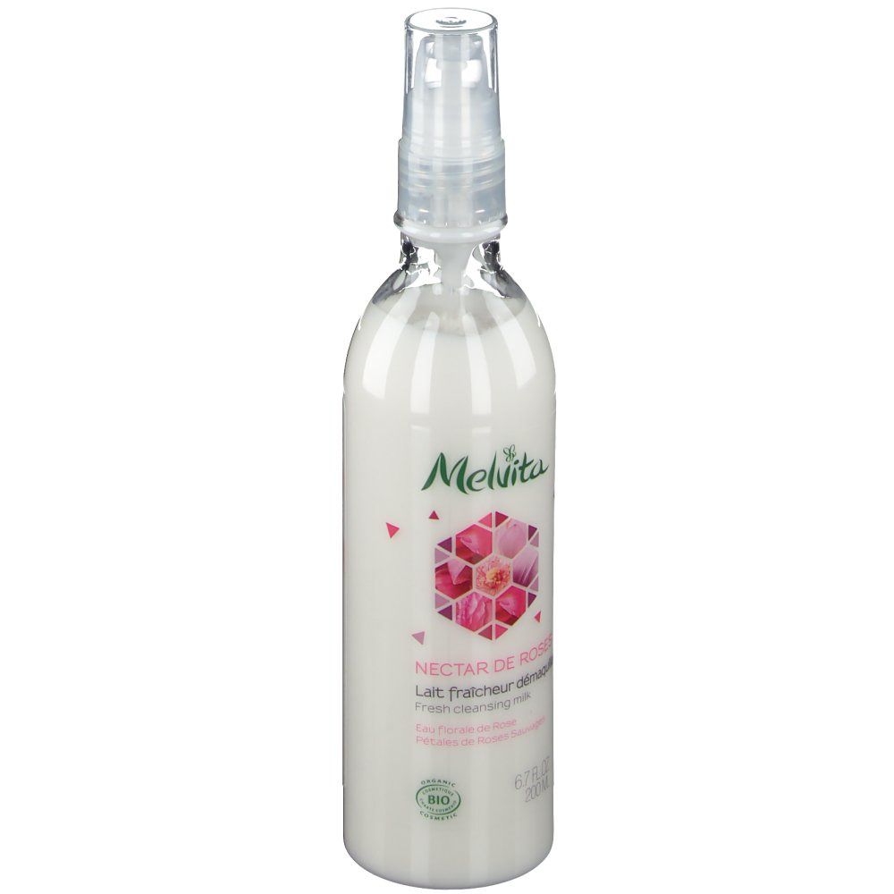 Melvita Rosennektar Reinigungsmilch mit Rose Bio
