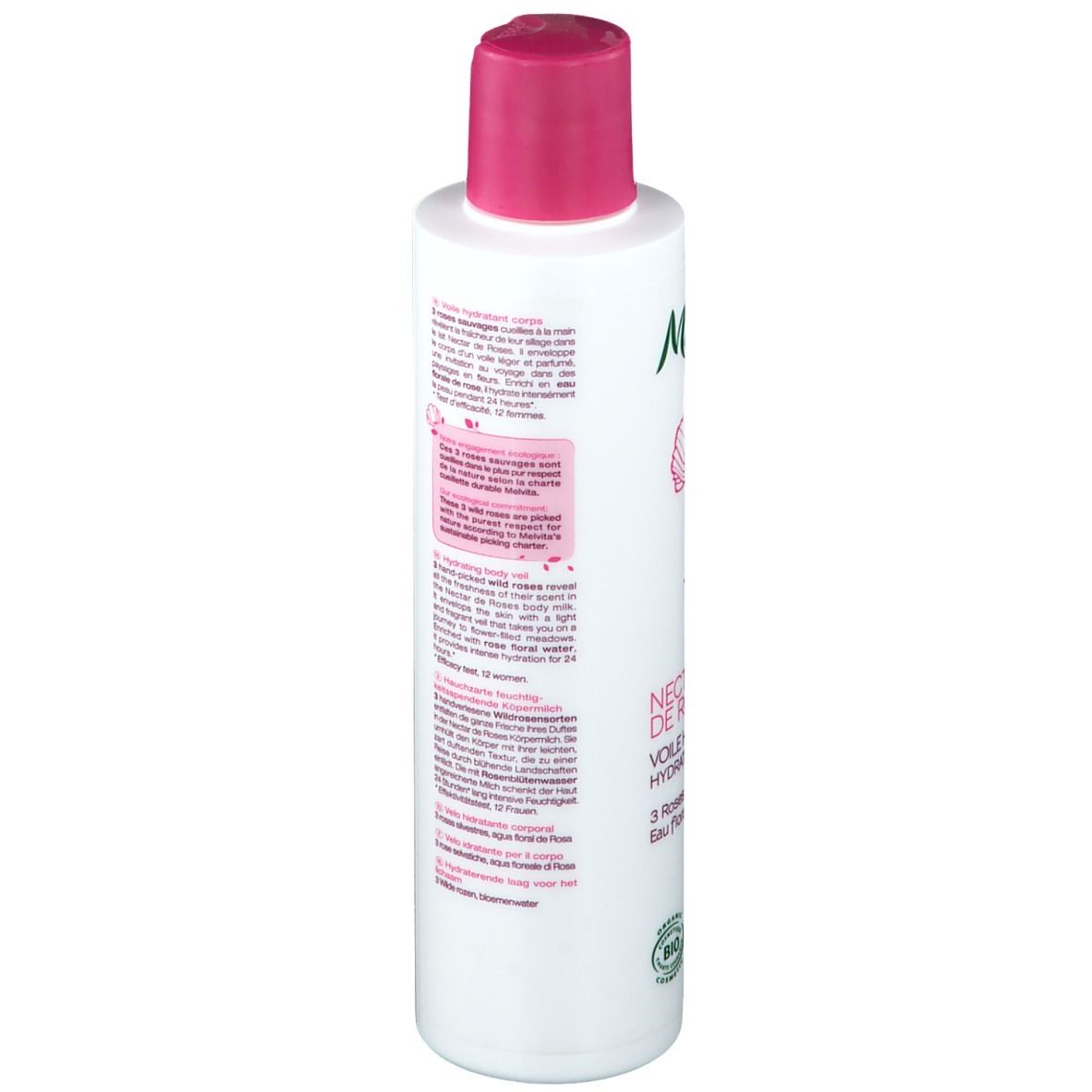 Melvita Nectar de Roses Lait Corps Bio à la Rose