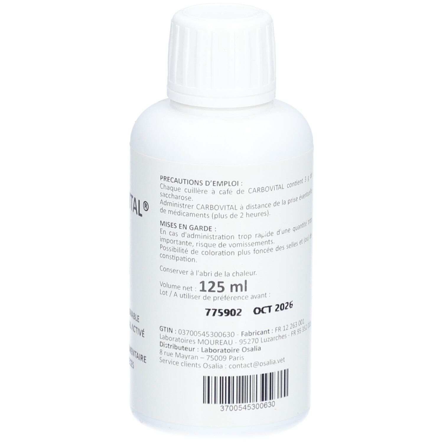 CARBOVITAL® Suspension buvable à base de charbon végétal activé