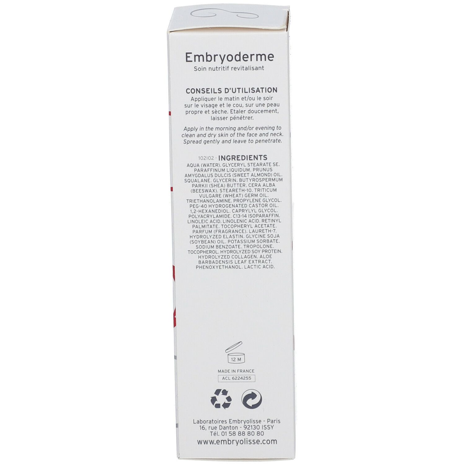 Embryolisse Embryoderme® Revitalisierende & Nährende Pflege
