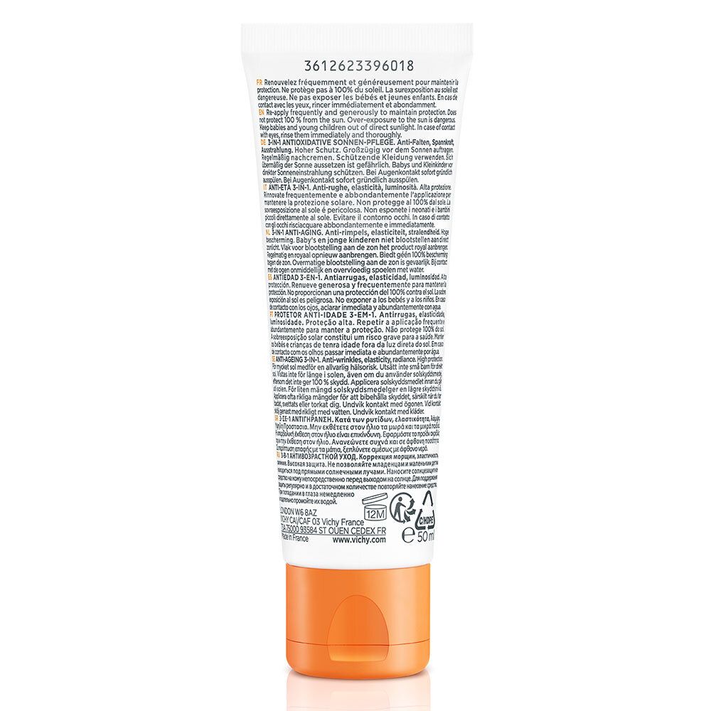 Capital Soleil Anti-âge 3-en-1 SPF50 Tube 50ml