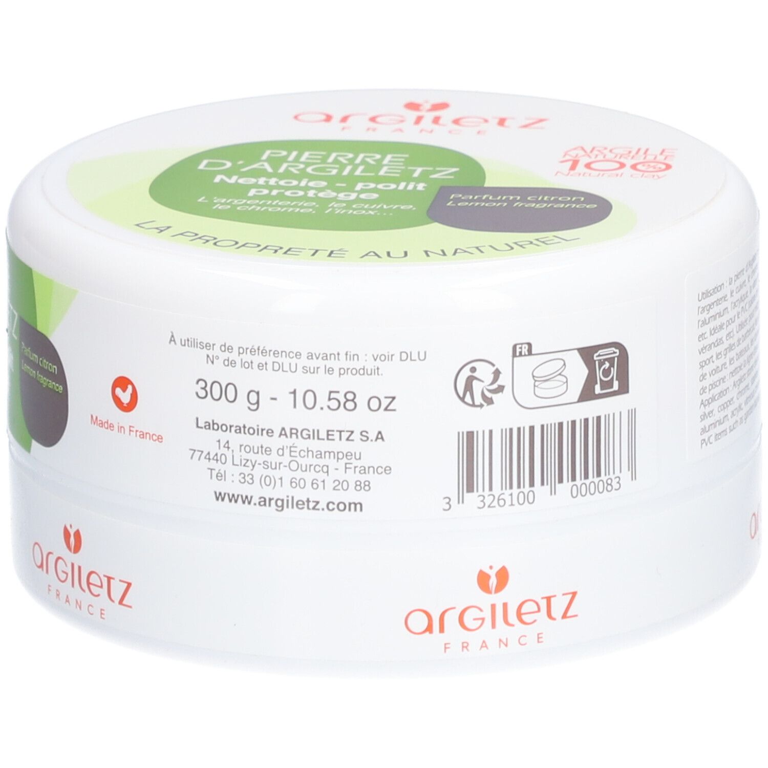 ARGILETZ Pierre d’argiletz : nettoyant 100% naturel