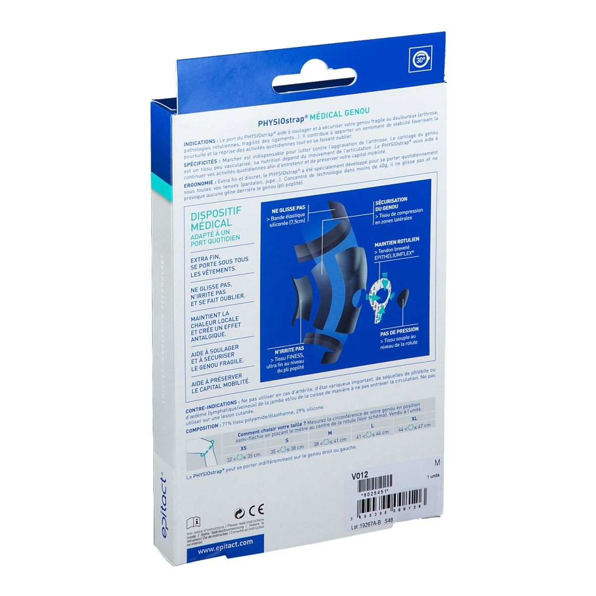 epitact® Genouillère Proprioceptive Physiostrap M