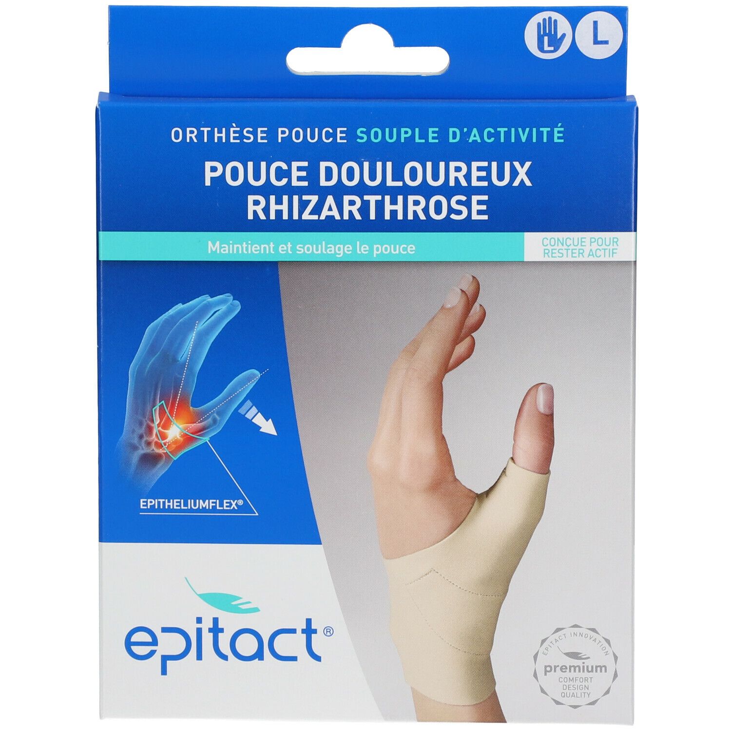 epitact® Orthese für den linken Rhizarthrosedaumen L