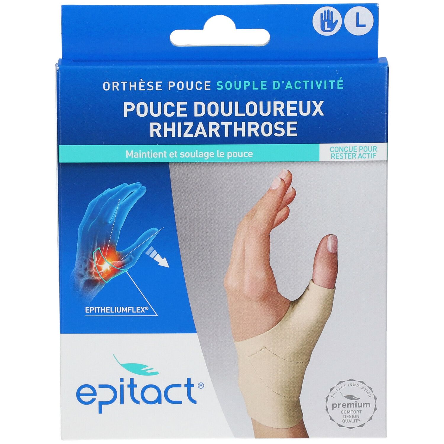 epitact® Orthese für den linken Rhizarthrosedaumen L