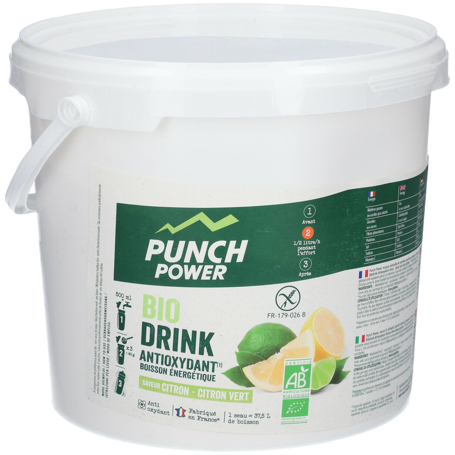 PUNCH POWER Biodrink Zitrone-Limette