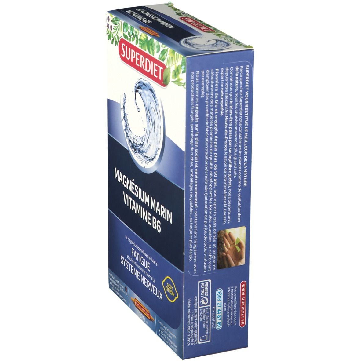 SUPERDIET Magnésium Marin + Vitamine B6 Ampulle