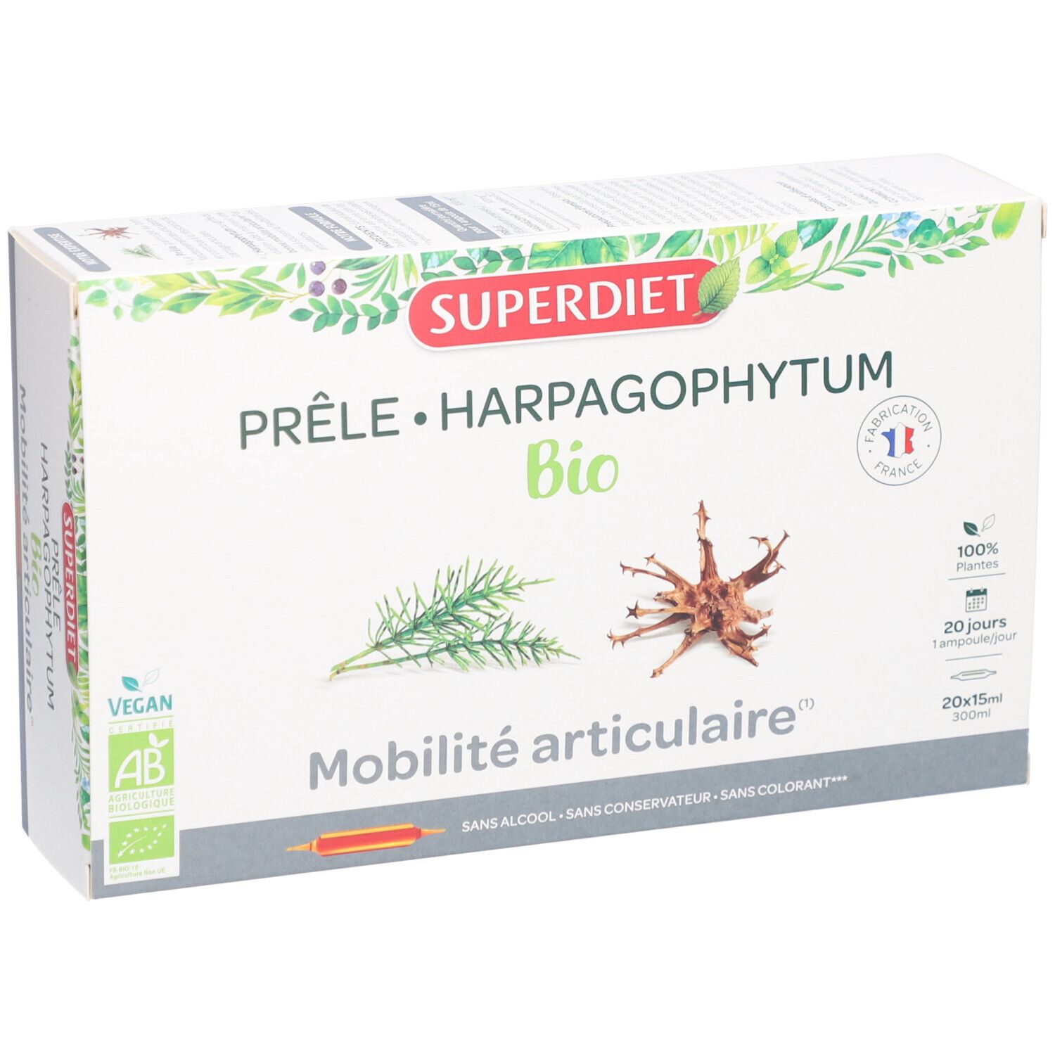 PRÊLE - HARPAGOPHYTUM BIO -  20 ampoules de 15ml