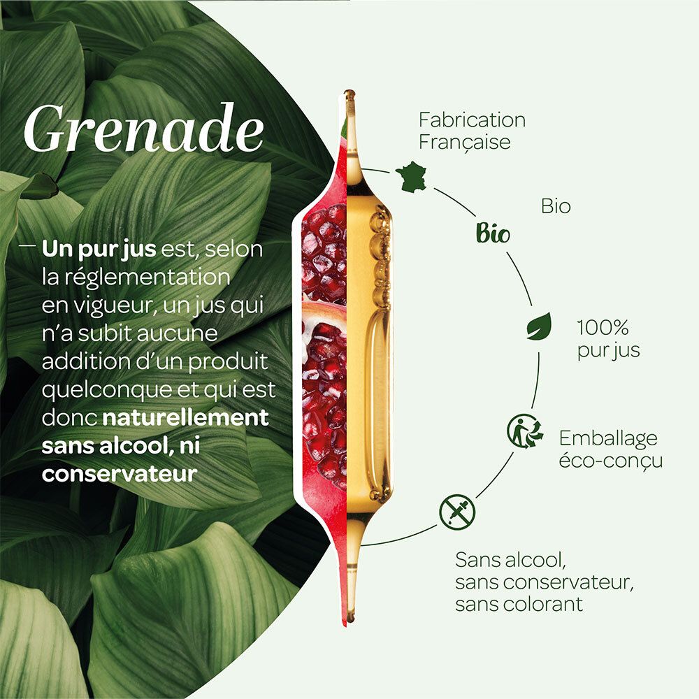 SUPERDIET Granatapfel Bio - 20 Ampullen à 10 ml