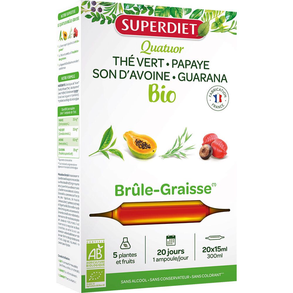 SUPER DIET Bio-Quartett Fettverbrennung - Ampulle