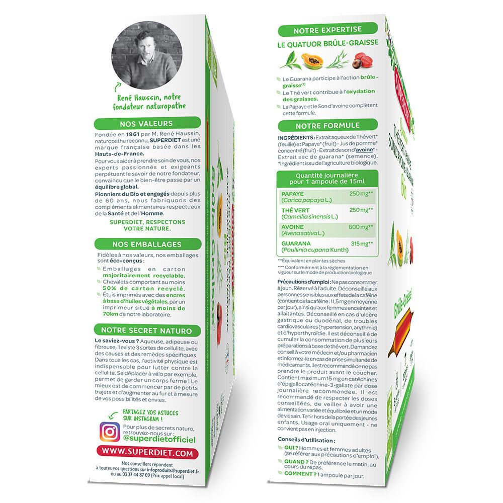 SUPER DIET Bio-Quartett Fettverbrennung - Ampulle