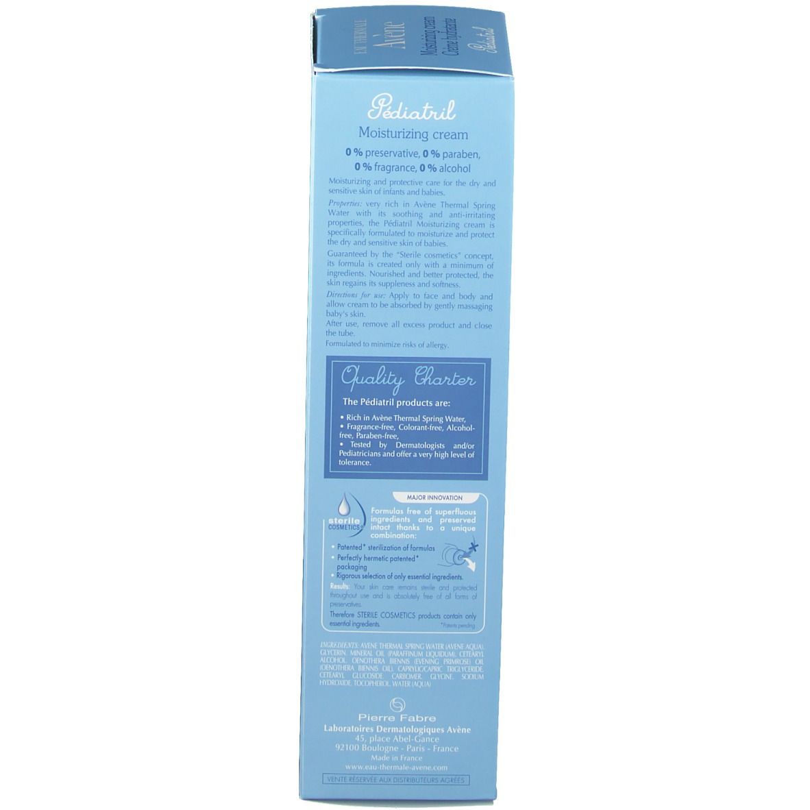 Avene Pediatril feuchtigkeitsspendende Creme