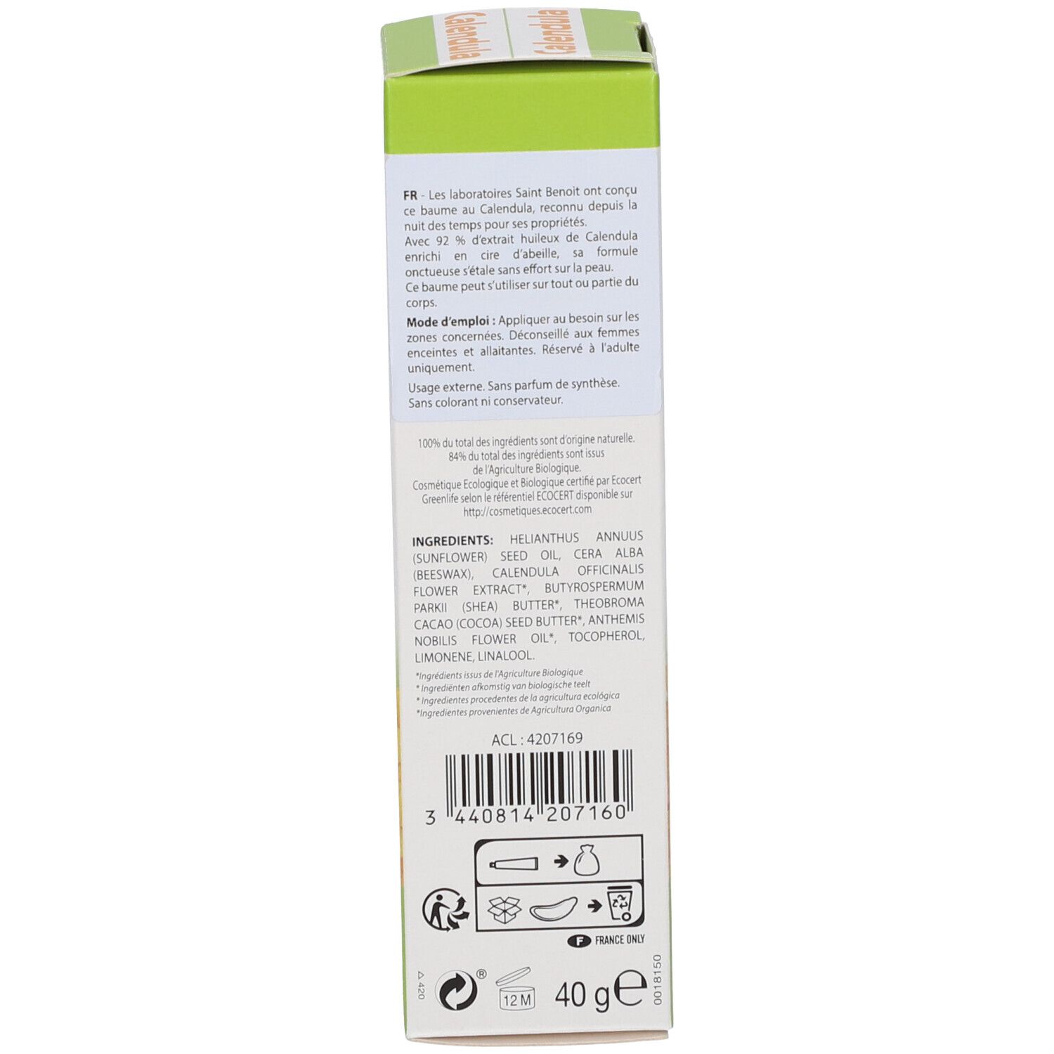 Saint Benoît Bio-Calendula-Balsam