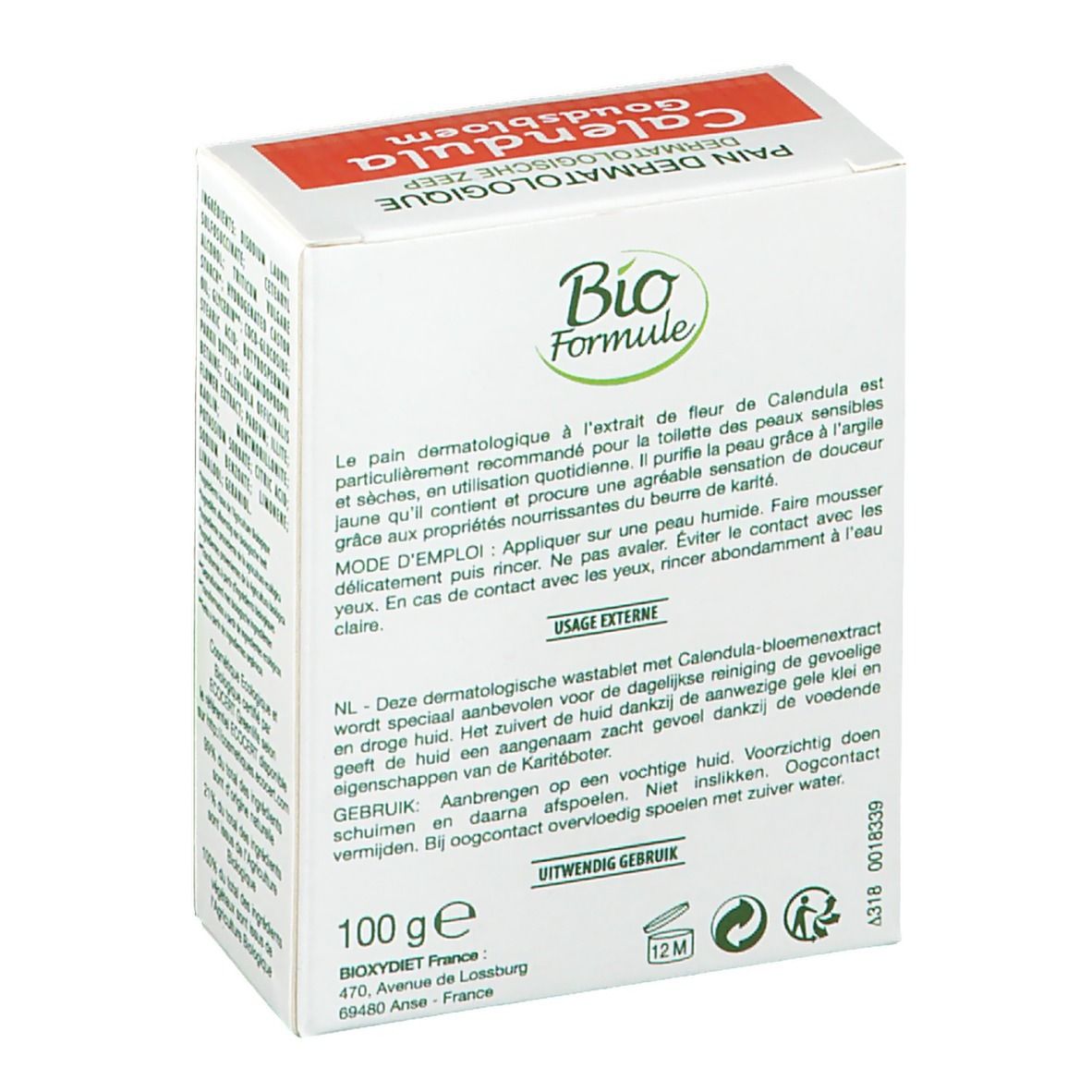 Organische Formel Dermatologisches Brot Ringelblume