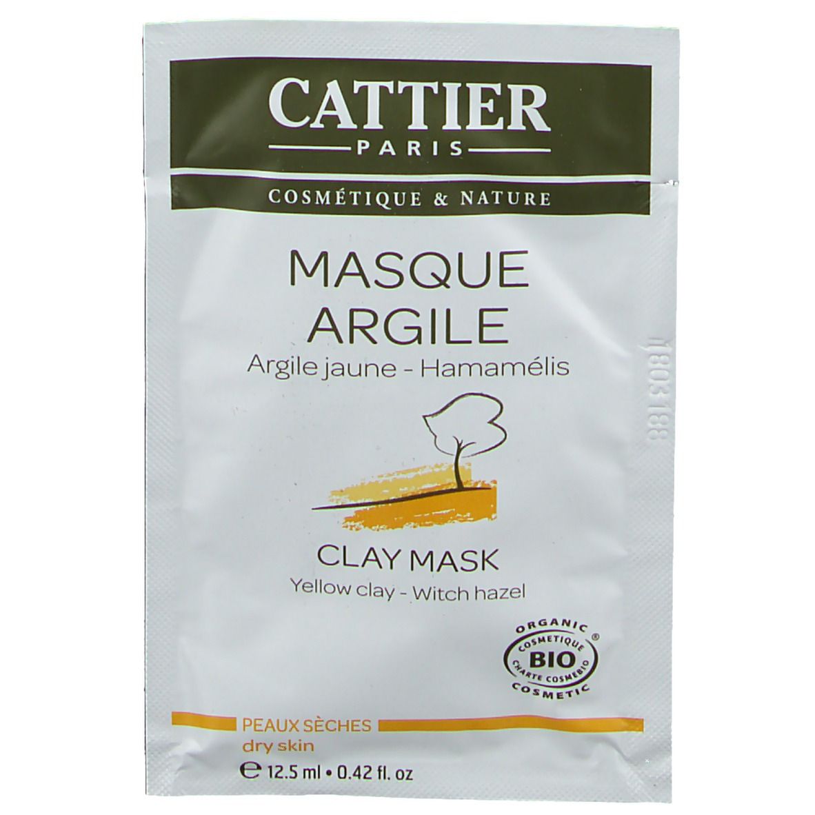 CATTIER Masque Argile jaune - Hamamélis Bio