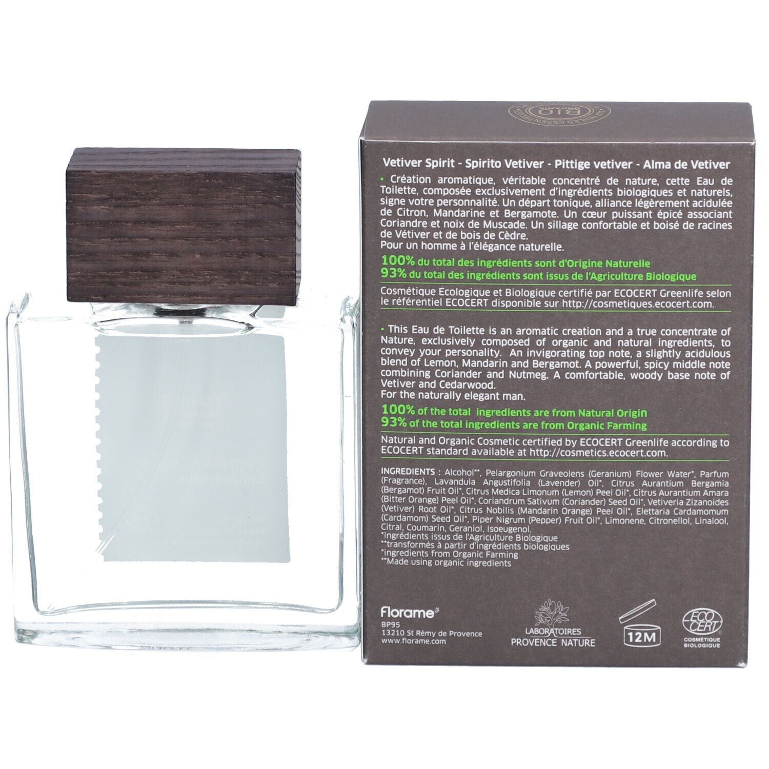 Florame Homme Eau de Toilette Esprit Vetiver