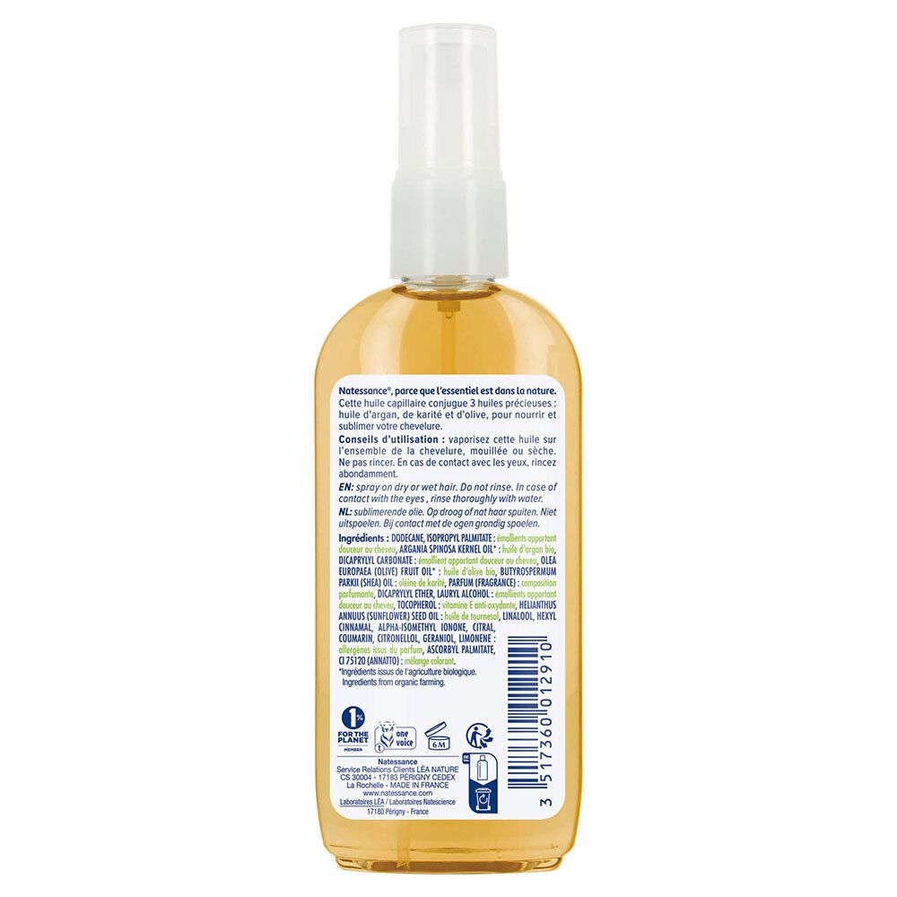 Natessance Argan-Haarpflegeöl ohne Ausspülen