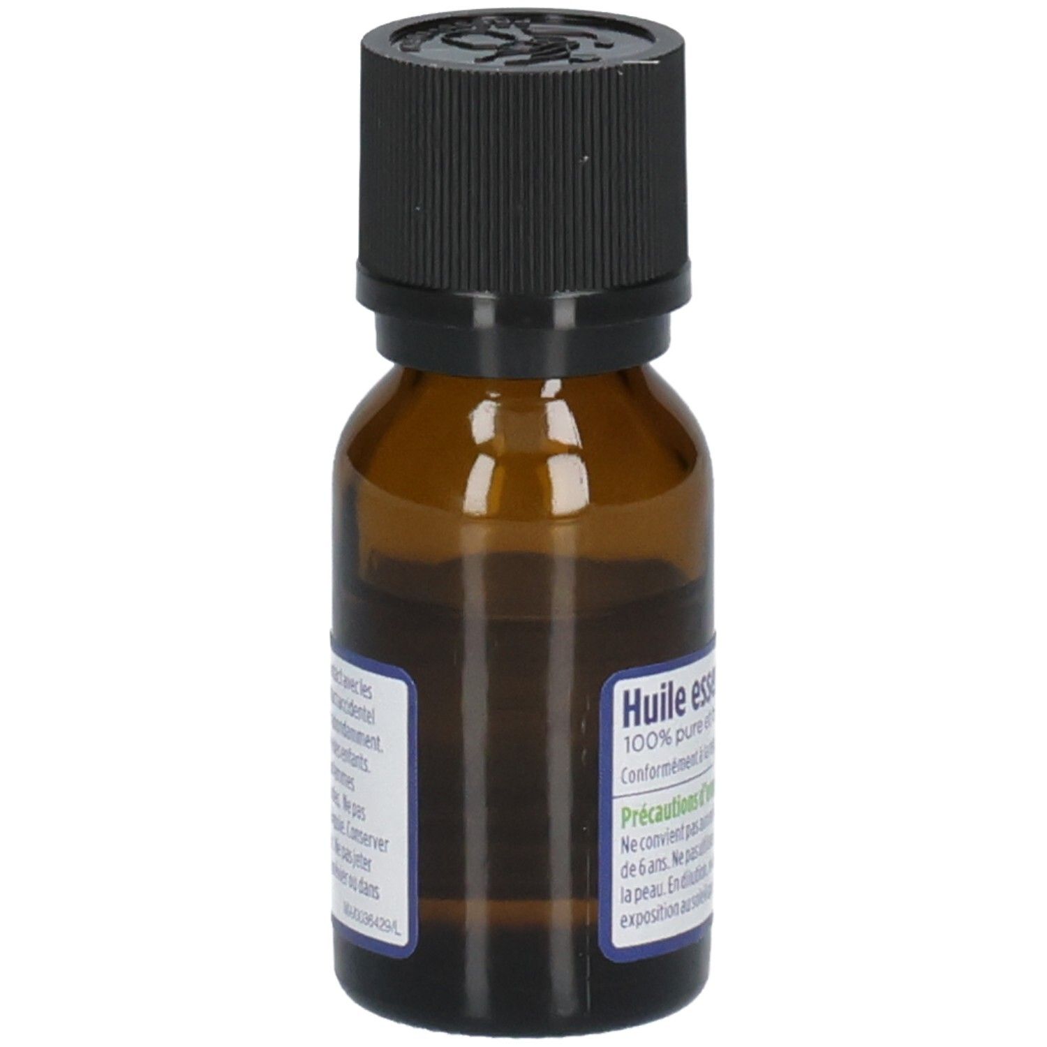 Seitenansicht der So' Bio Etic Aroma Citronnelle Flasche mit Etikett.