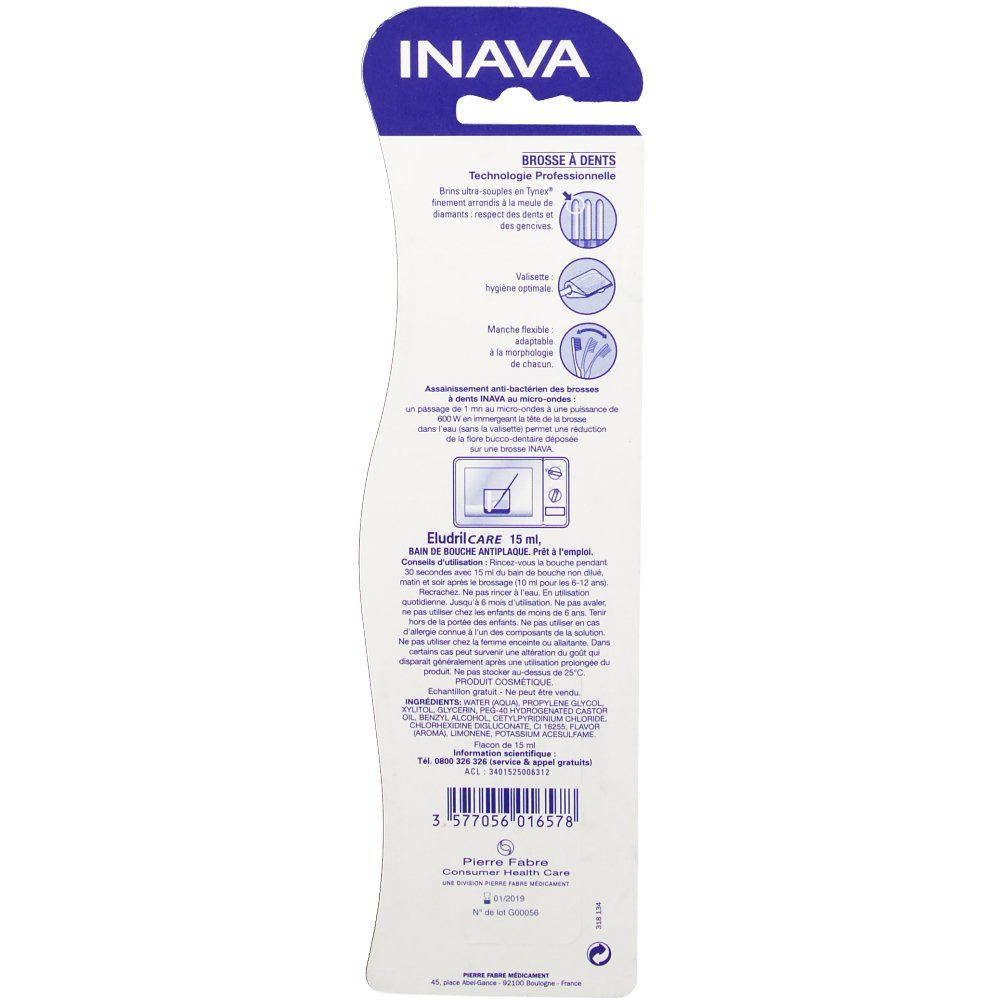 Ivana Surgical 15/100 Zahnbürste + Eludril Pflege Mundwasser