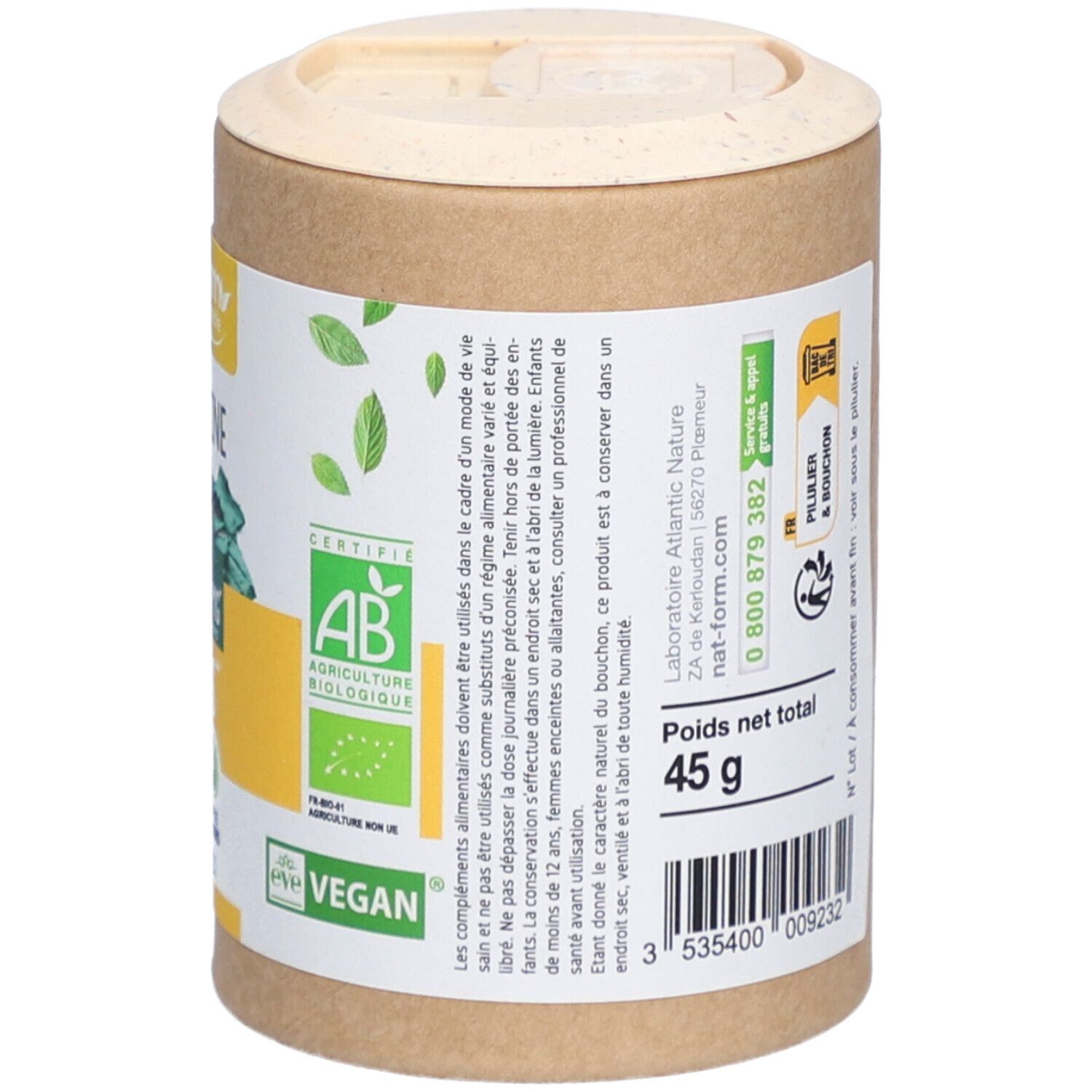 Nat&Form Spiruline Bio