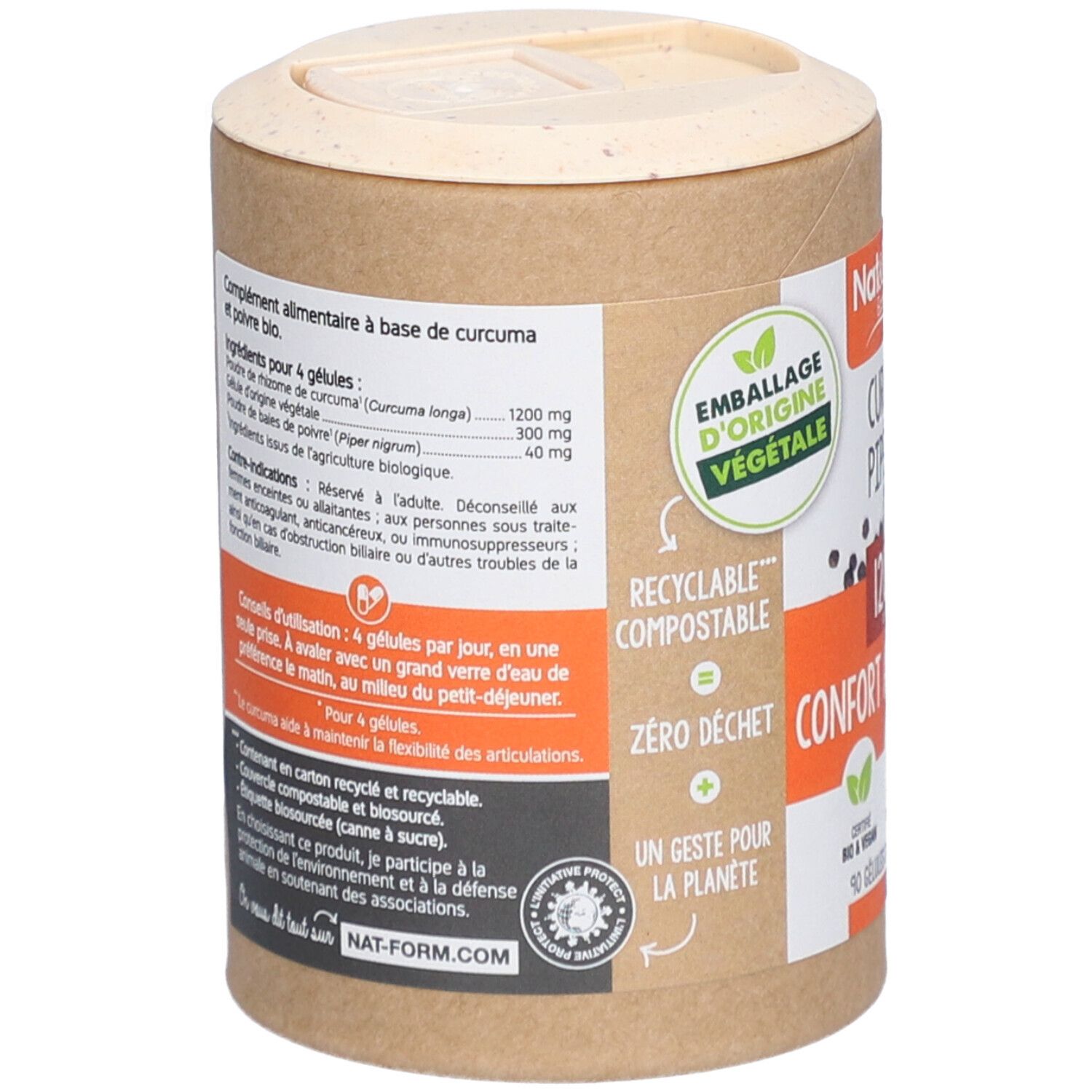 Nat&Form Kurkuma Piperin Bio Gelenkkomfort